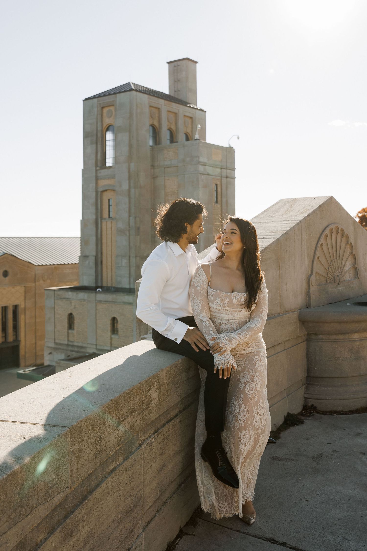 R.C. Harris Water Treatment Plant engagement session shot by Milk Photography - a Toronto based wedding and lifestyle photographer