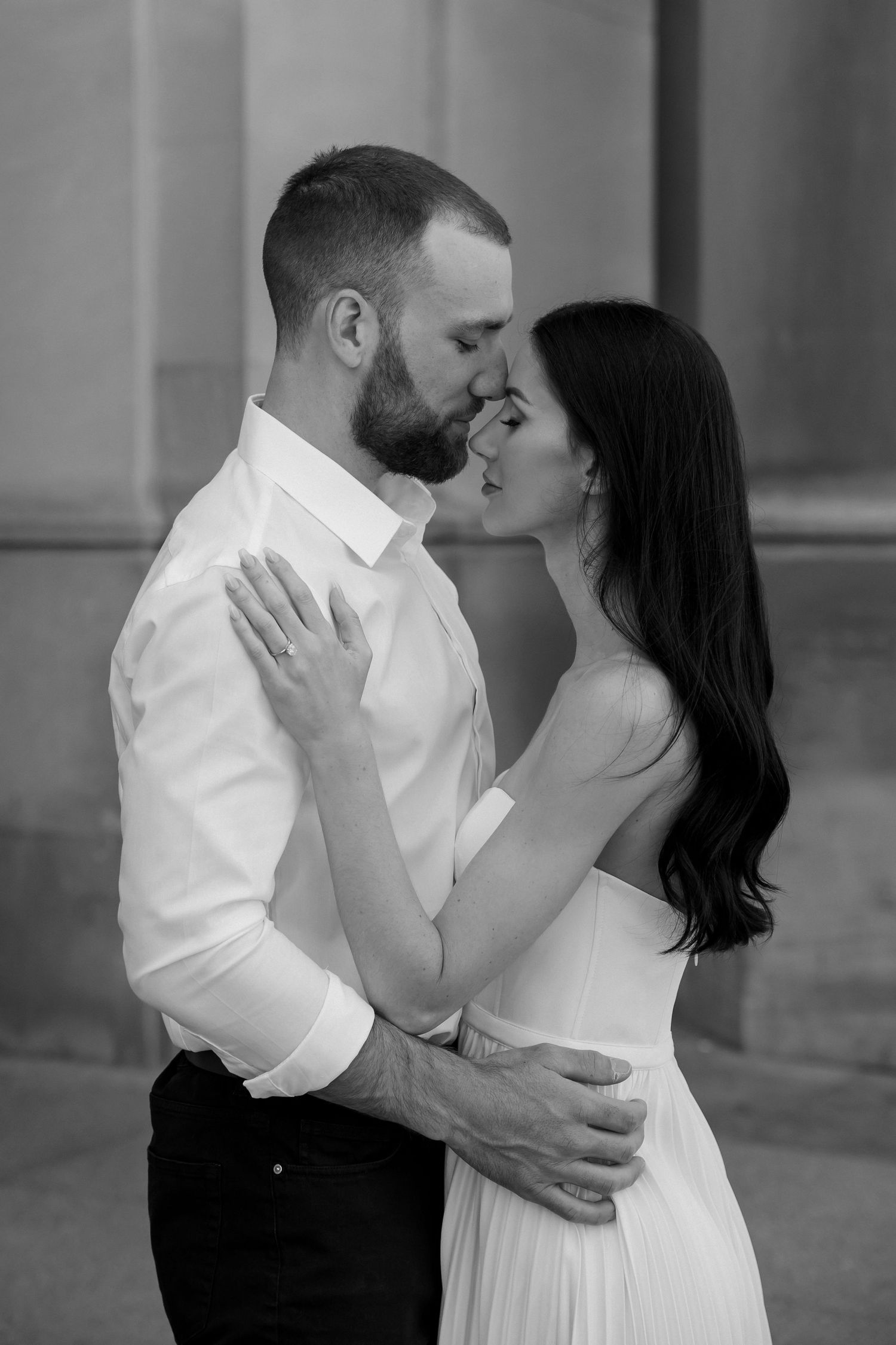 Editorial style downtown Toronto engagement session at some of my favourite Toronto photography locations for engagement photos.