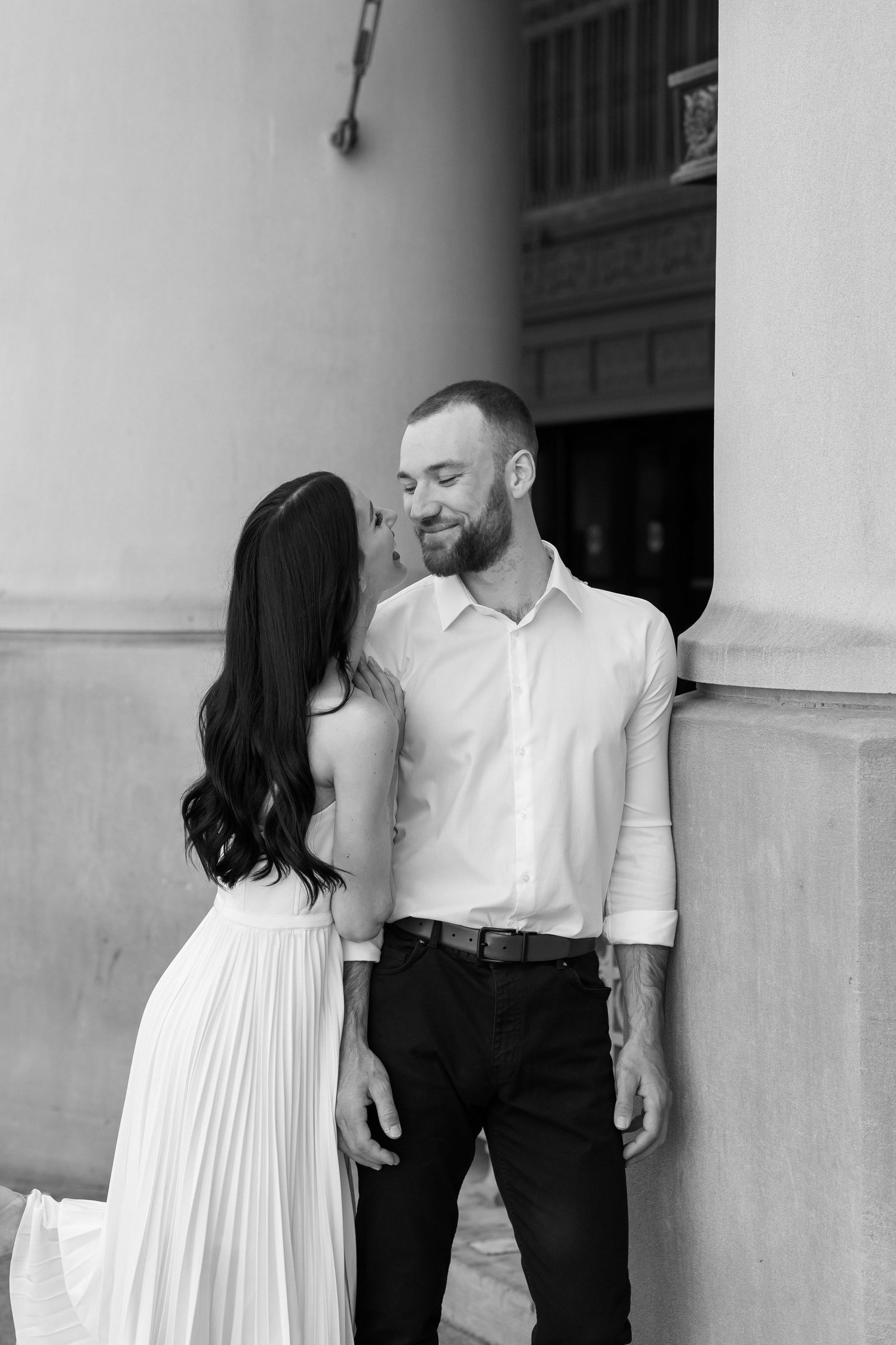Editorial style downtown Toronto engagement session at some of my favourite Toronto photography locations for engagement photos.