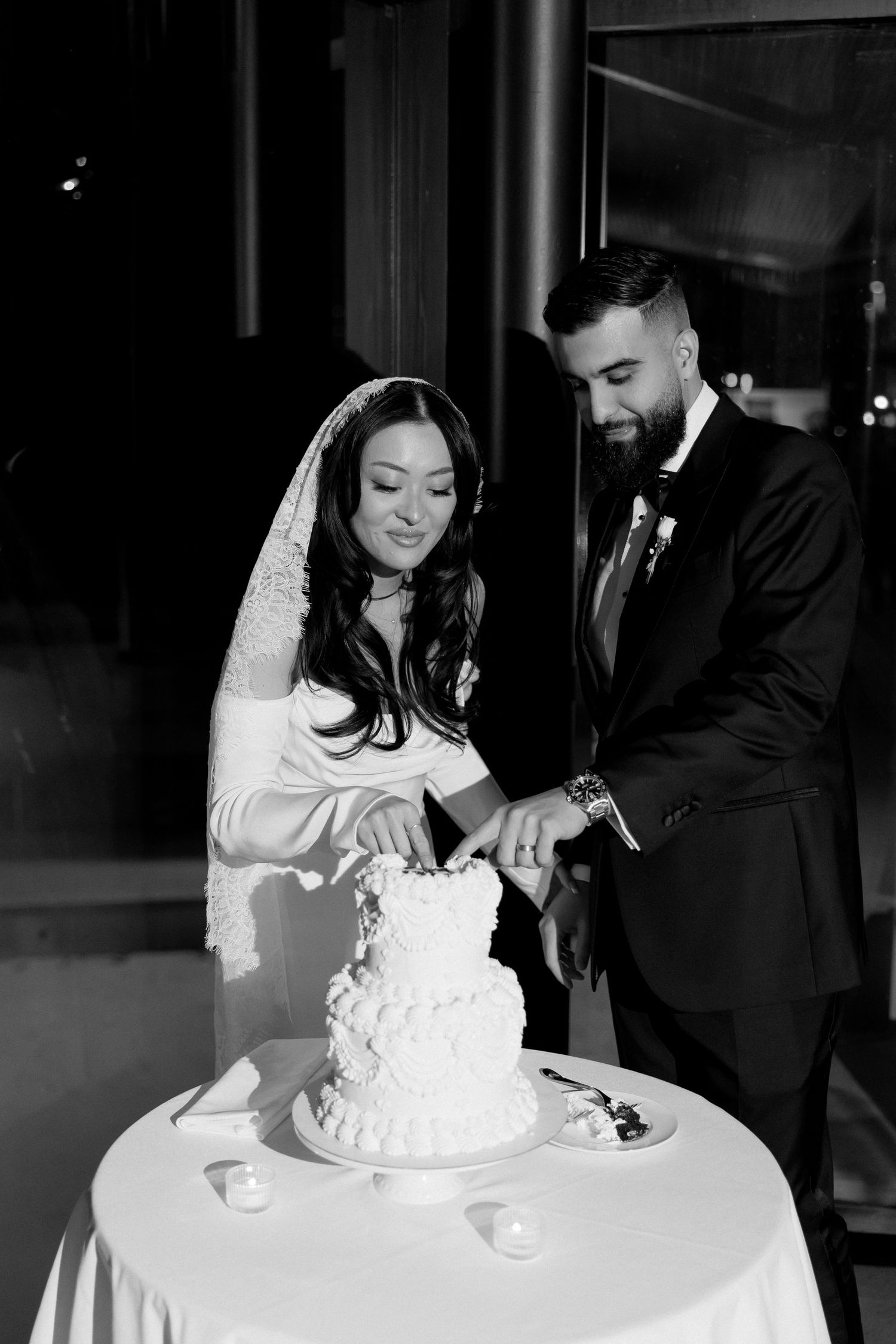 Cozy Candlelit Wedding at Spencer's at the Waterfront in Burlington, Canada by Milk Photography