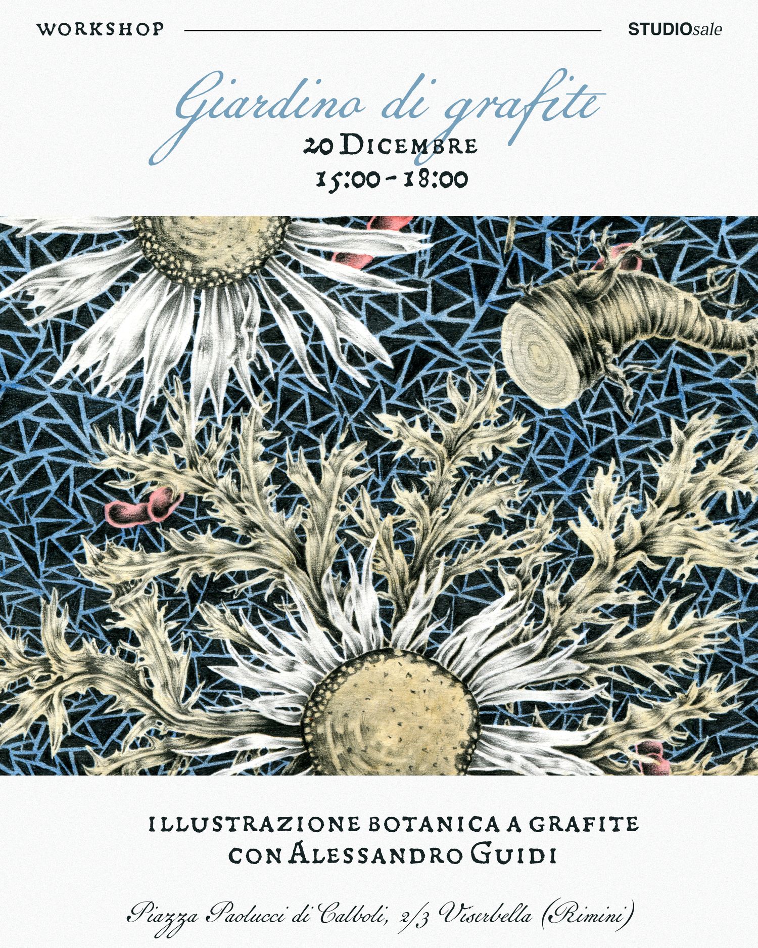 Workshop flyer for Studio Sale