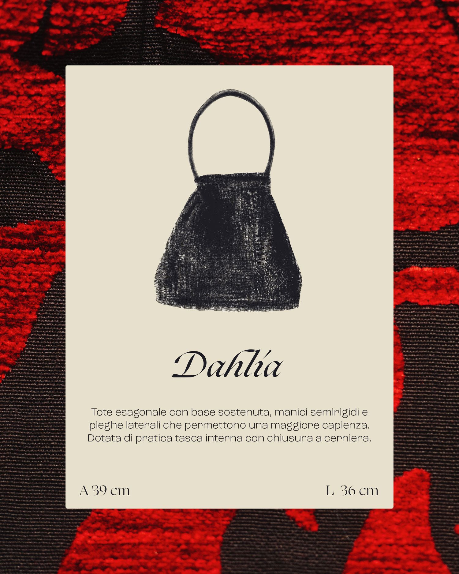 Graphics for the handbag brand DALÌ, created using illustrations.