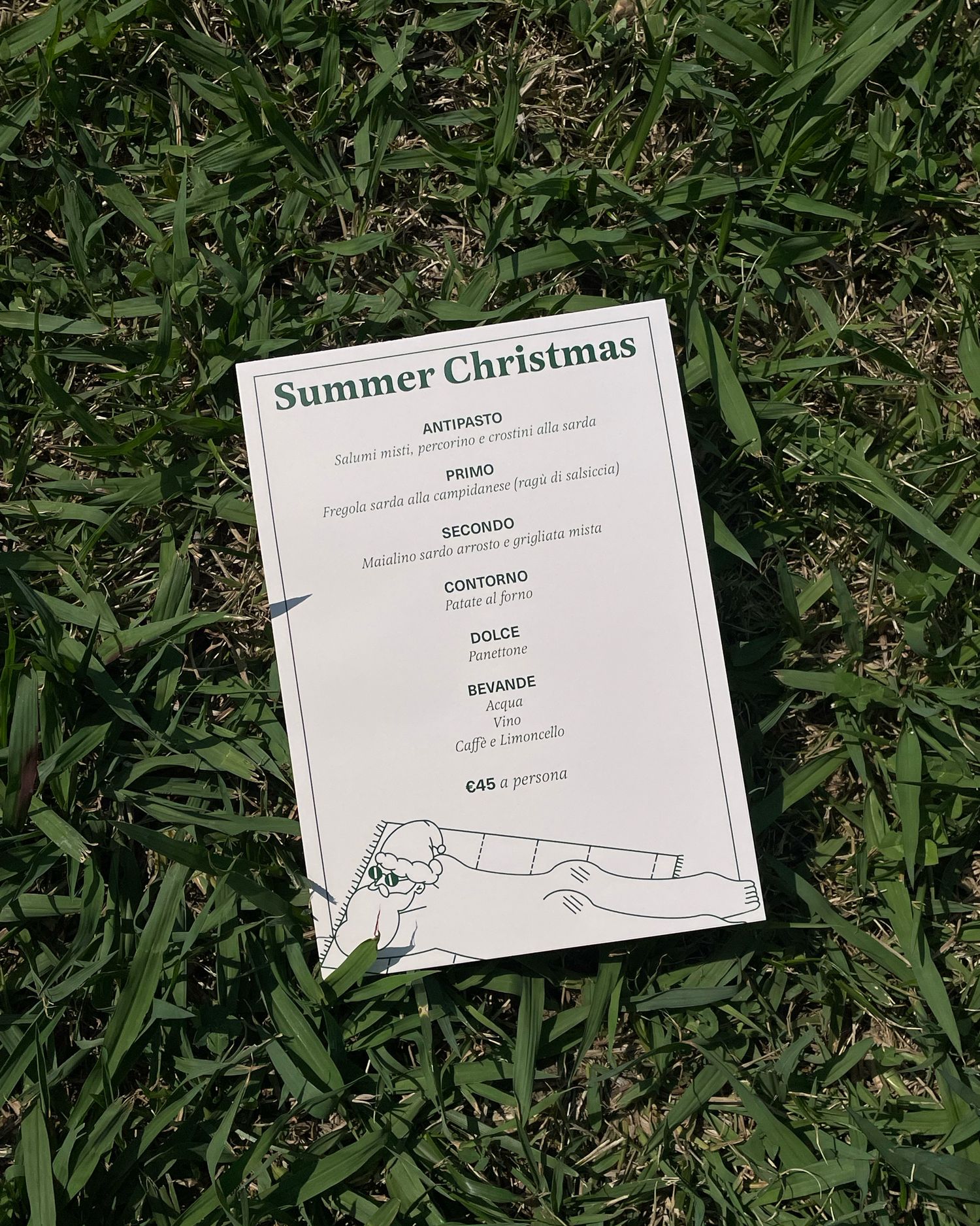 Graphic design and illustration project by studio sale for a restaurant's menu design.