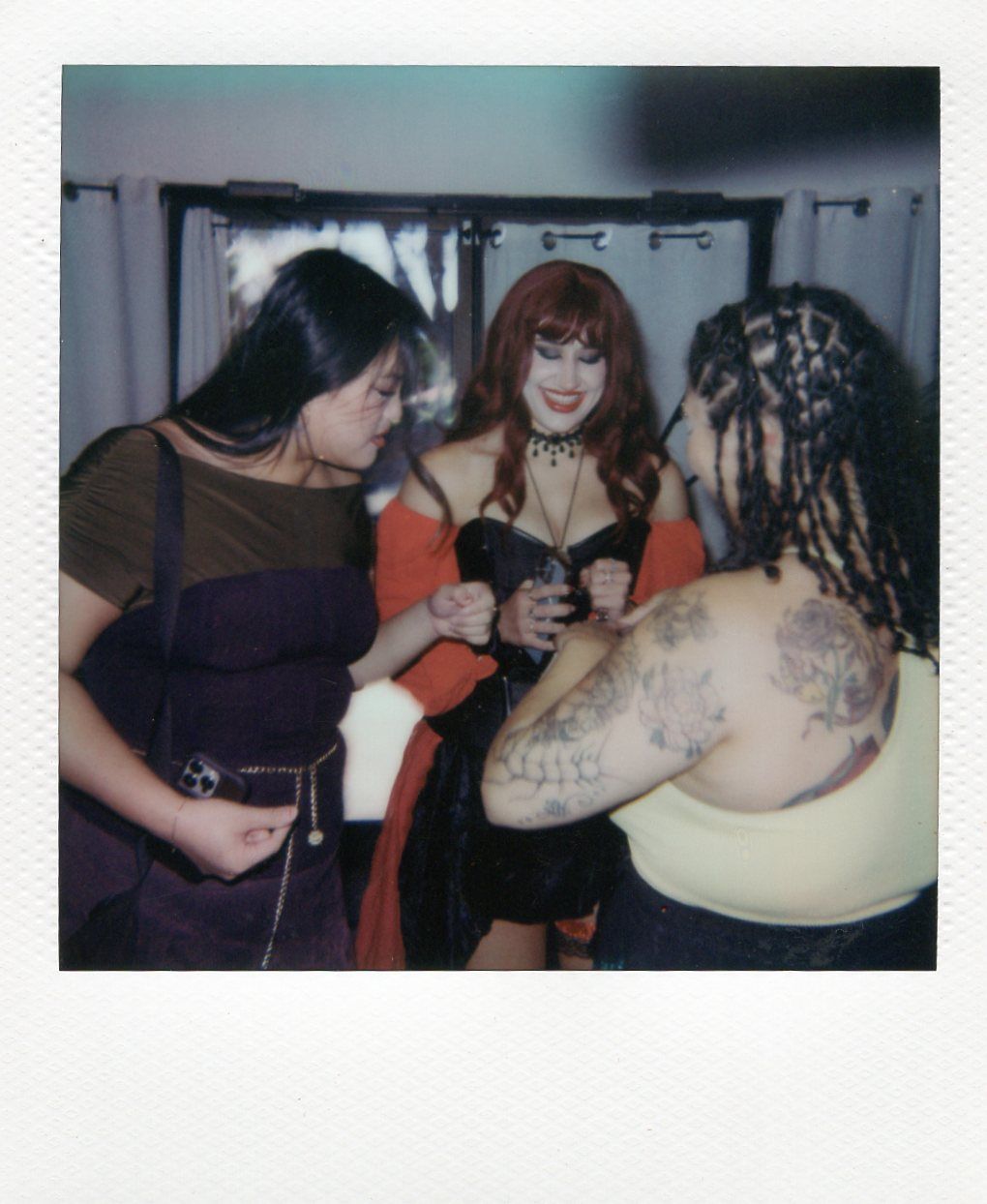 getting ready with friends