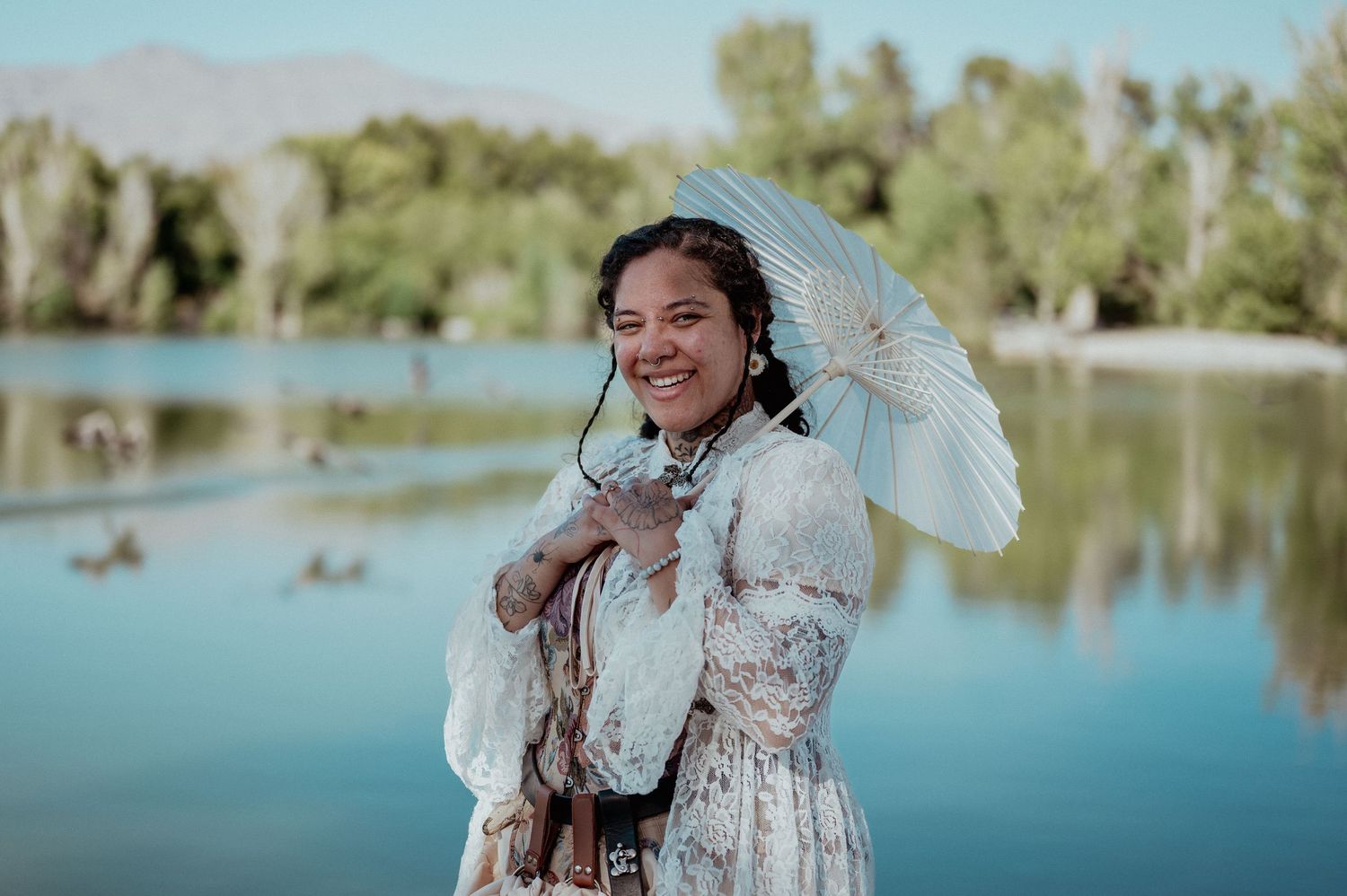 Vibrant Outdoor Bridal shower portraits Las Vegas