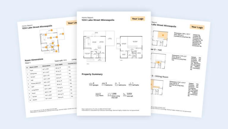 Real estate floor plan brochure showing property layout, room dimensions, and property summary for a Minneapolis home.