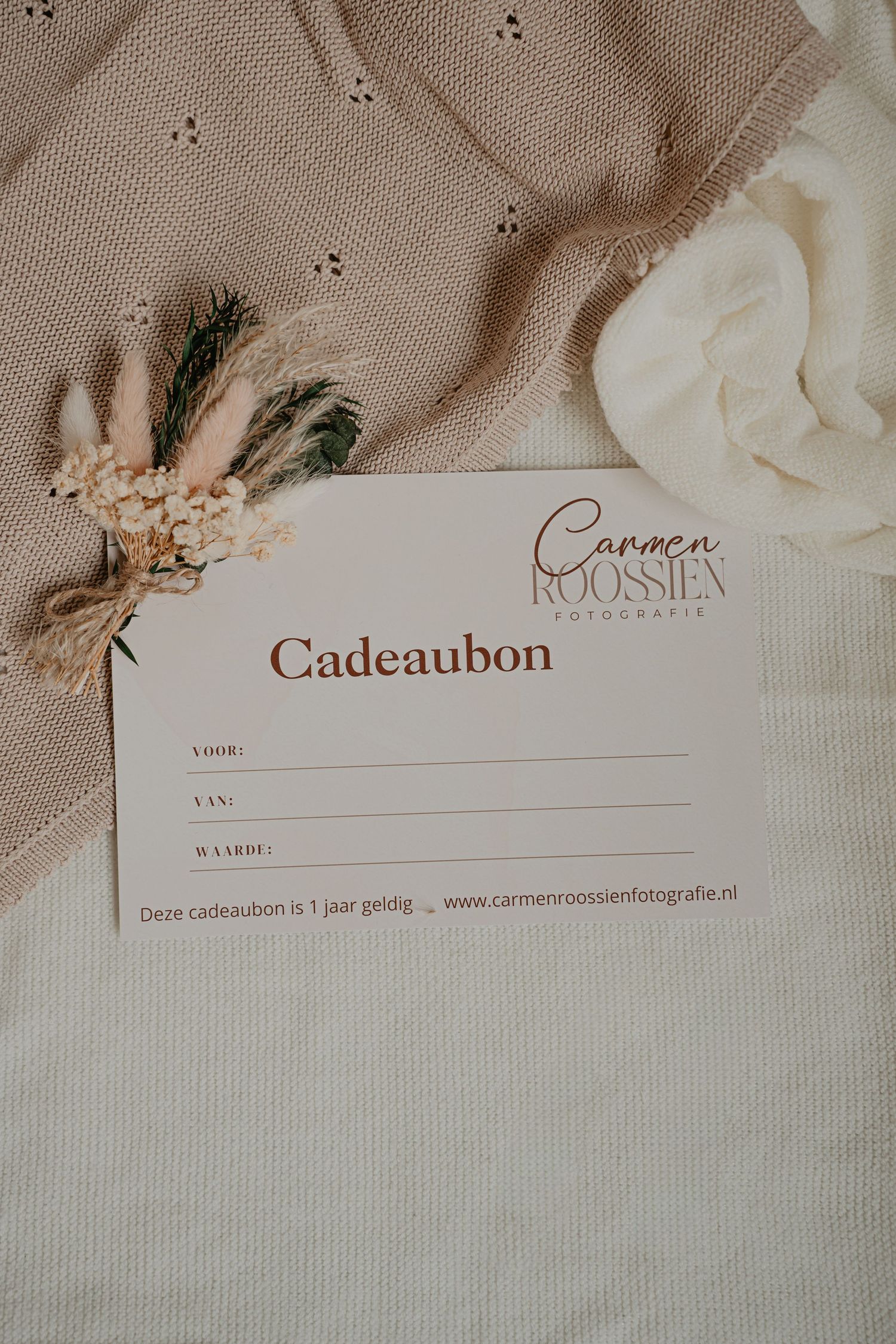 Cadeaubon Carmen Roossien Fotografie | Carmen Roossien Fotografie