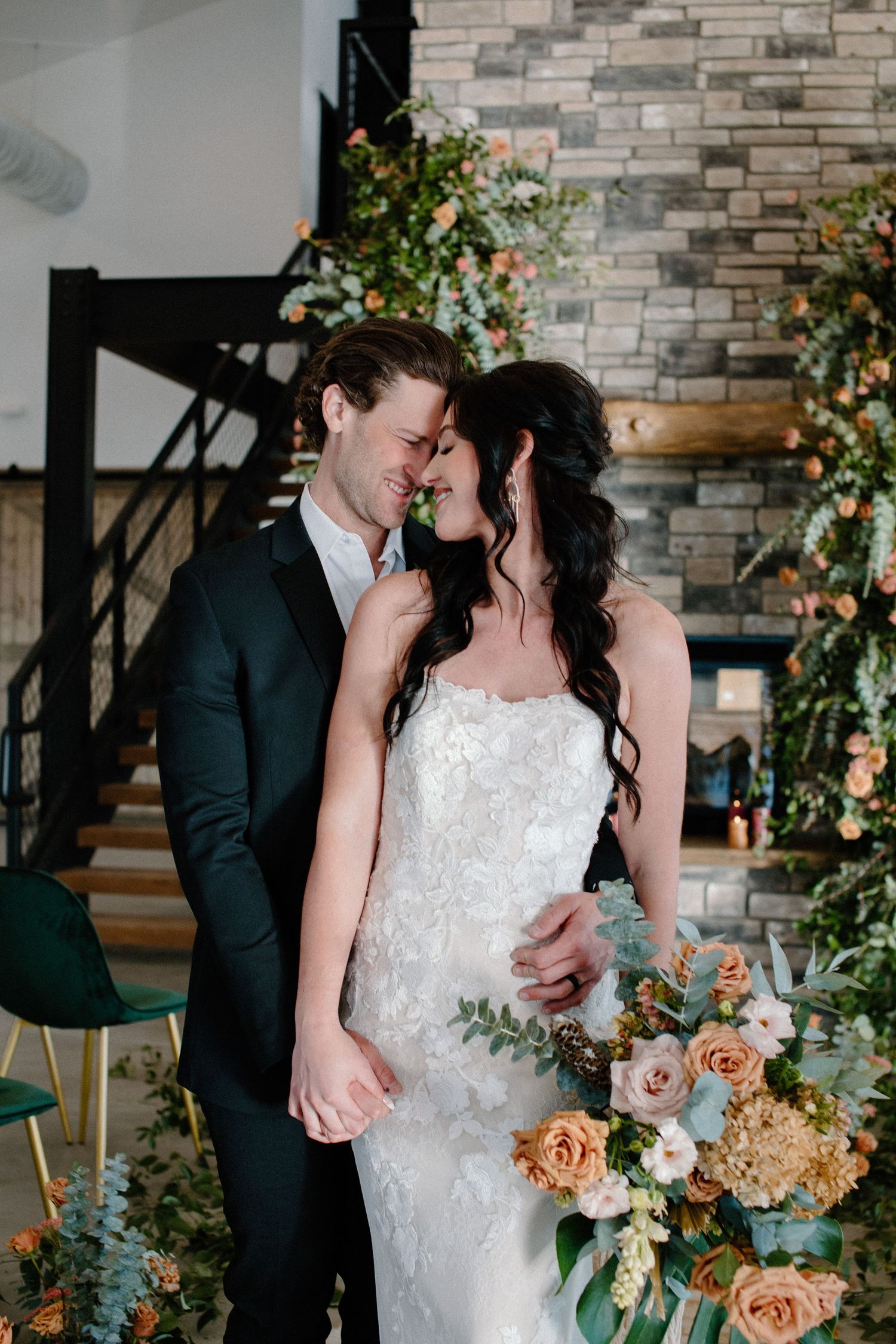 Wedding styled shoot couple in Denver, Colorado. Photos taken by Makayla Miranda Photo.