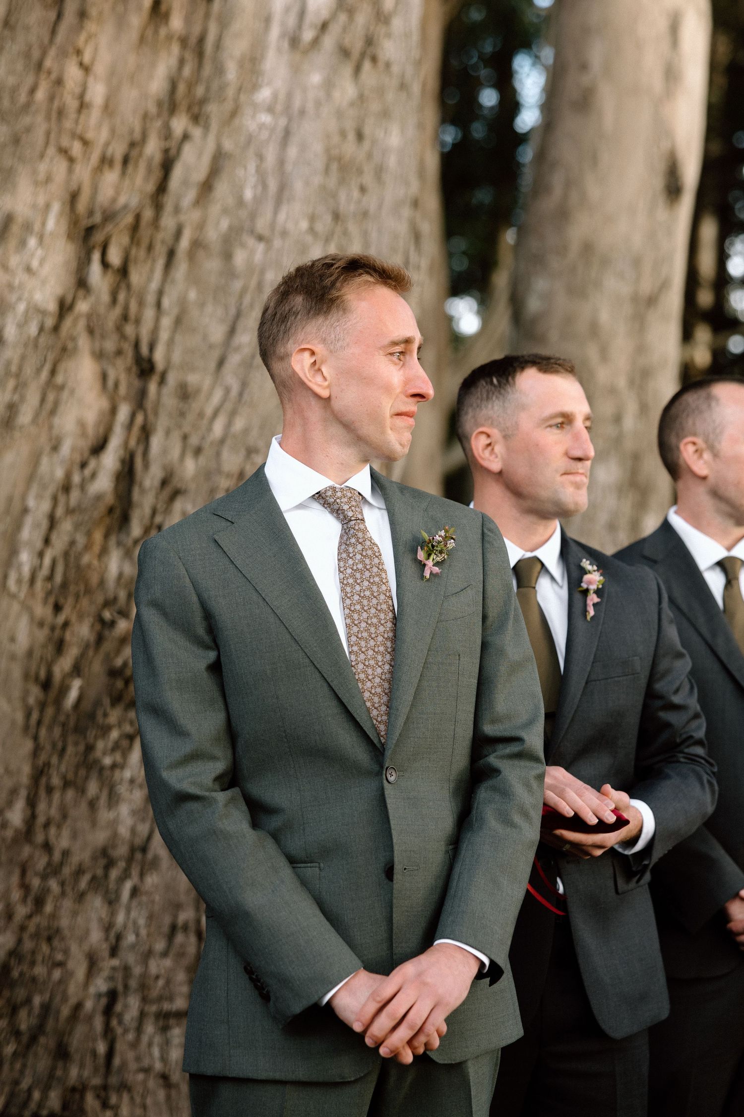 Wedding day ceremony at Spring Ranch in Mendocino, California, captured by Makayla Miranda Photo