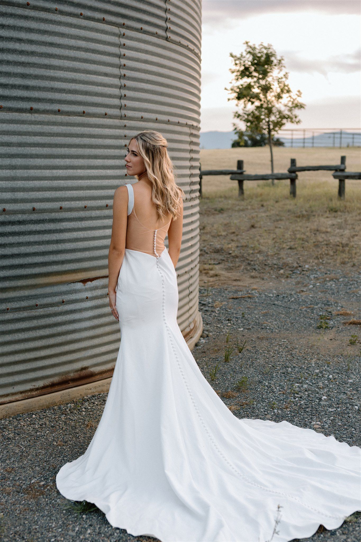 Bride on wedding day Cottonwood, California, captured by Makayla Miranda Photo.