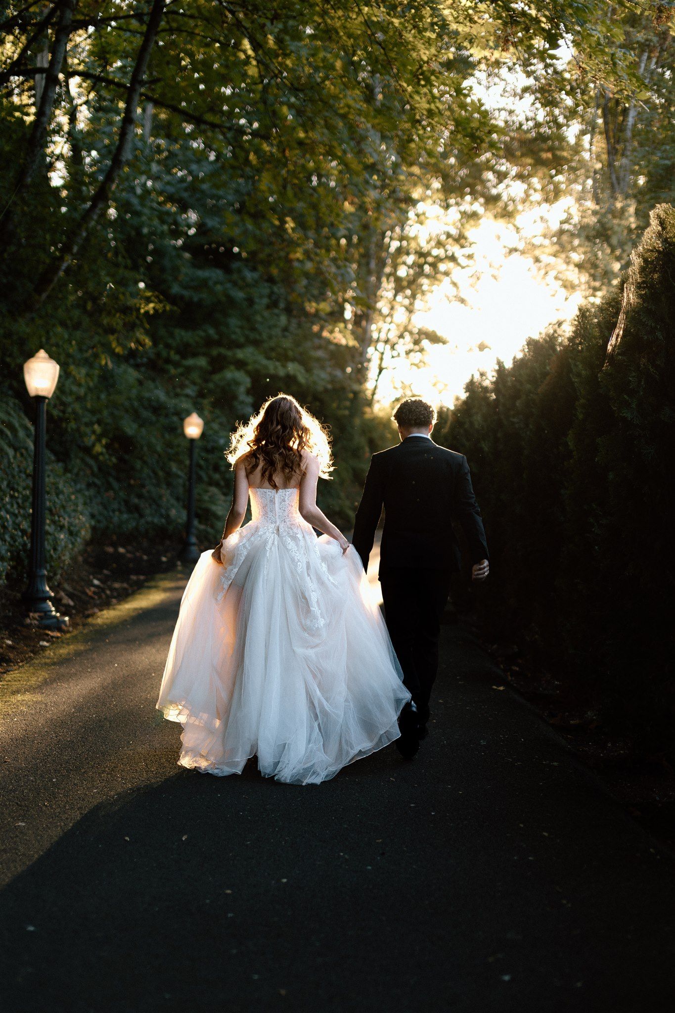 Couple on their wedding day in Portland, Oregon, captured by Makayla Miranda Photo