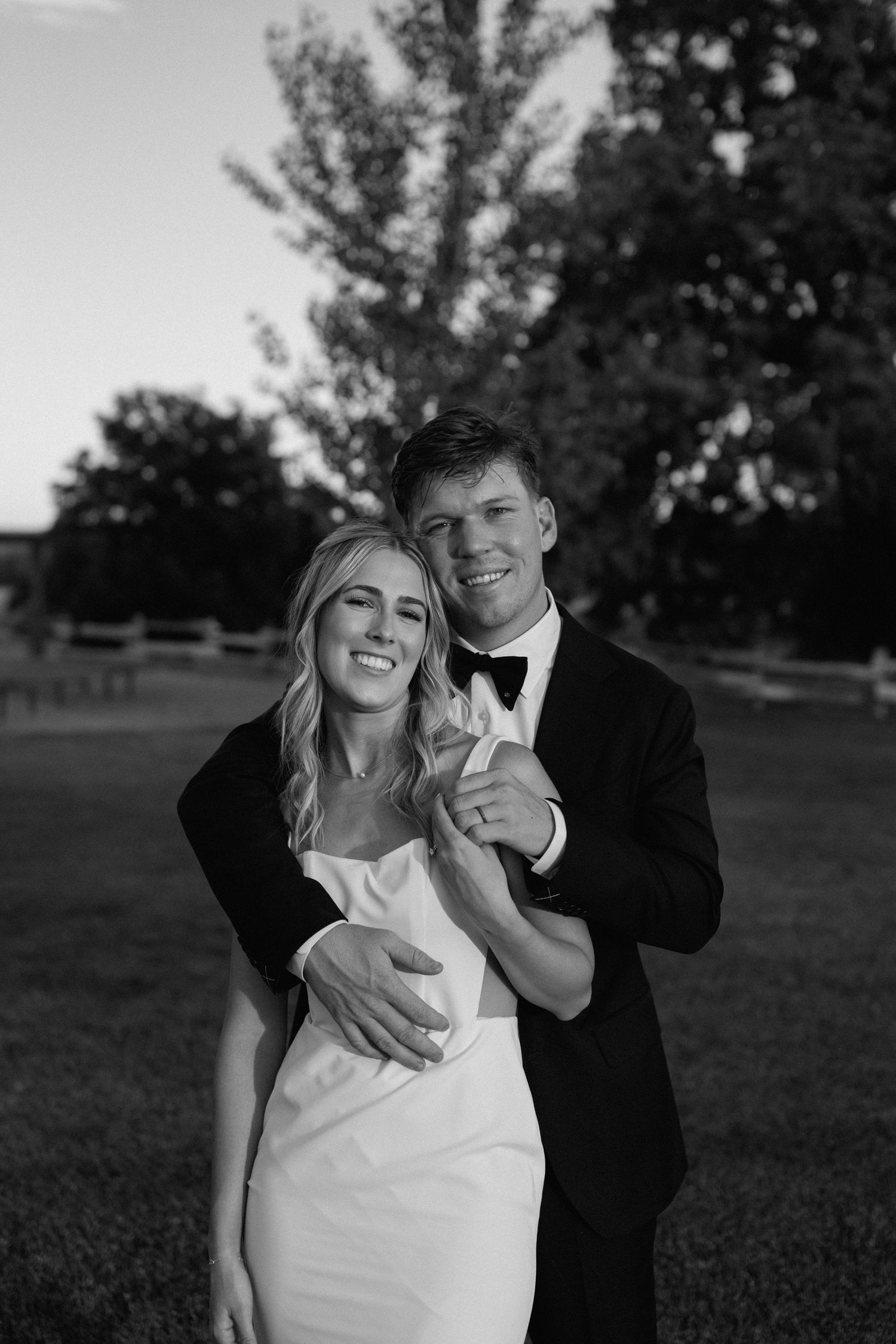 Couple on wedding day Cottonwood, California, captured by Makayla Miranda Photo.