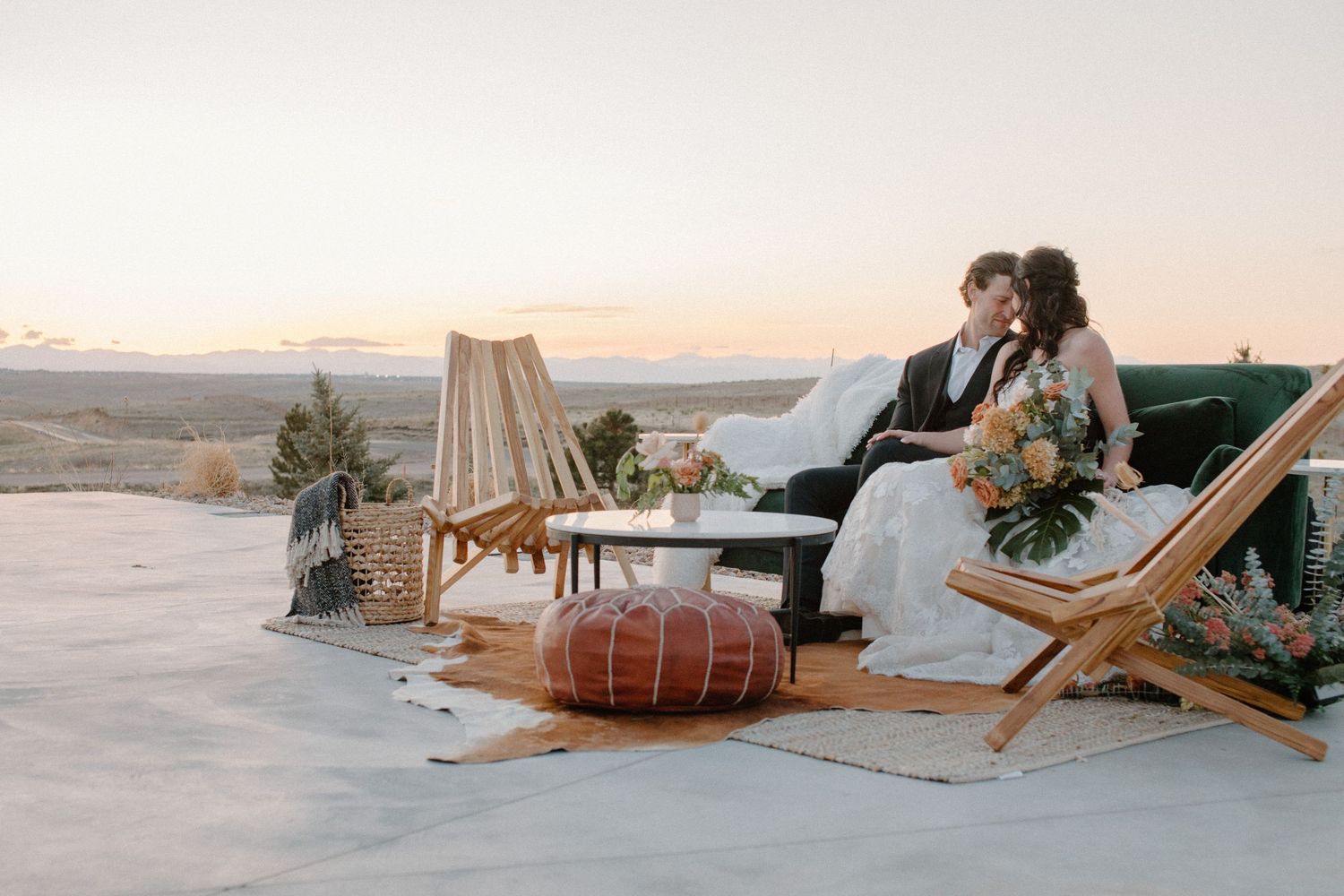 Wedding styled shoot at Bonnie Blues Event Venue in Denver, Colorado. Photos taken by Makayla Miranda Photo.