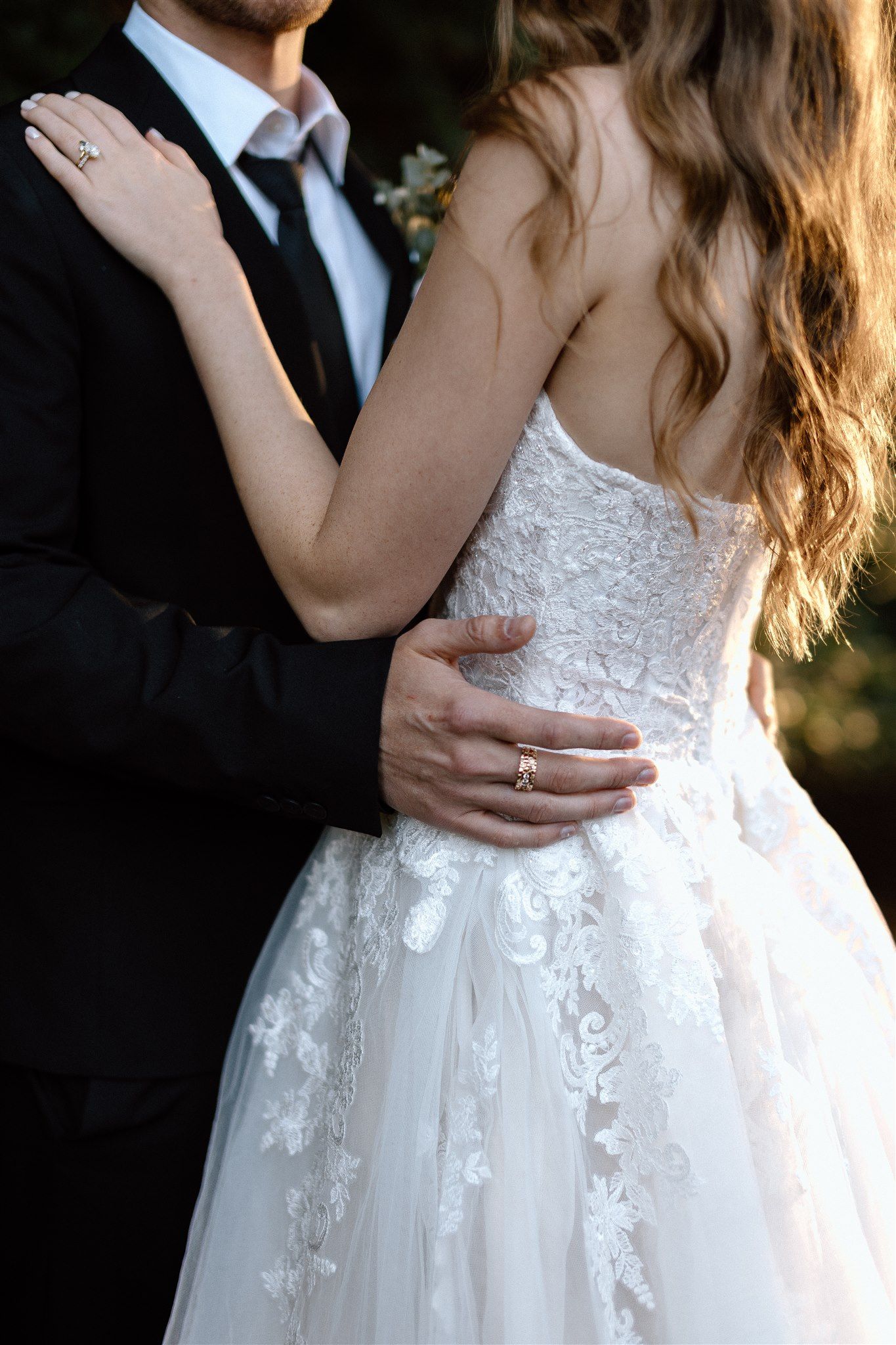 Couple on their wedding day in Portland, Oregon, captured by Makayla Miranda Photo