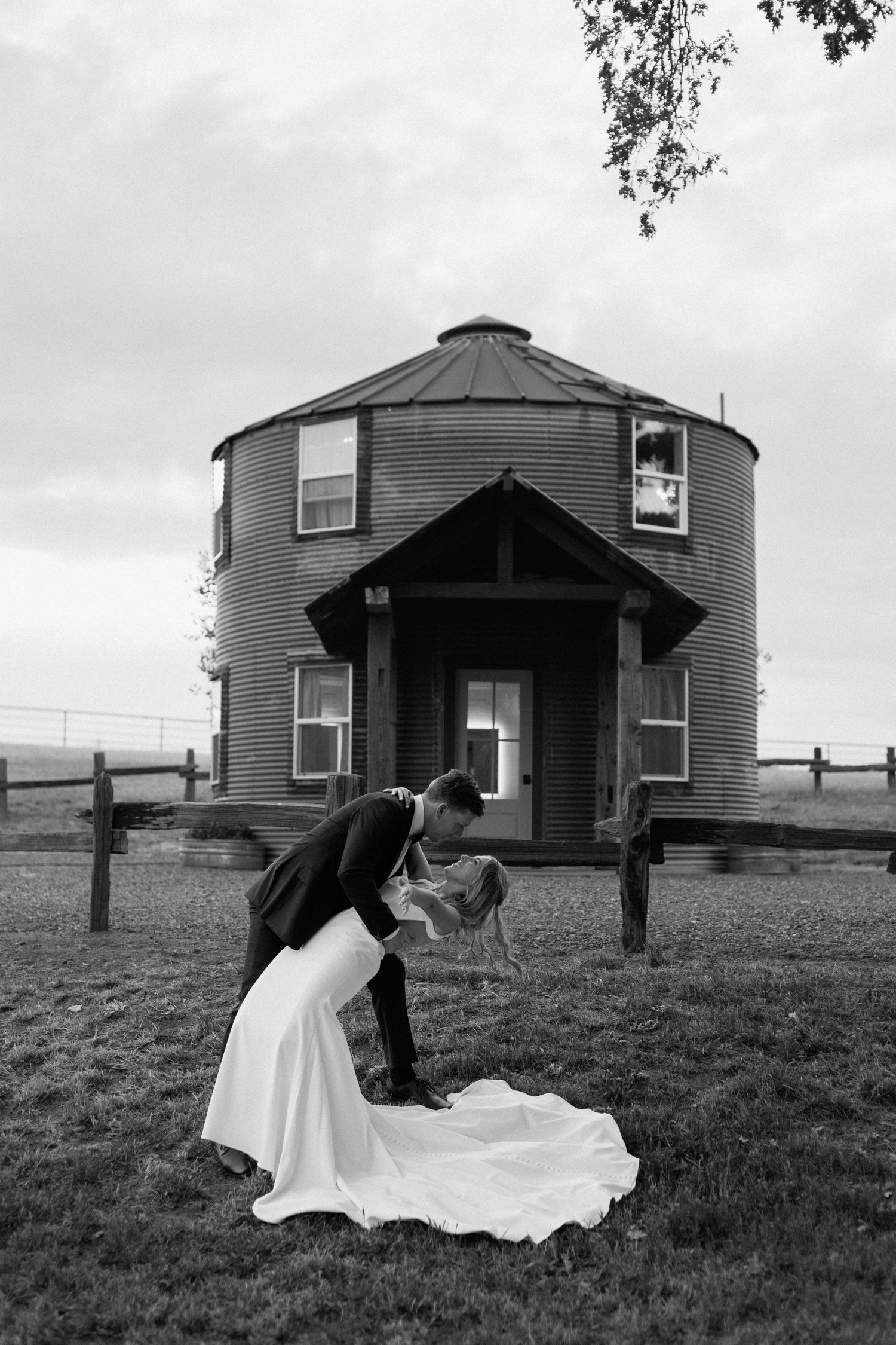 Couple on wedding day Cottonwood, California, captured by Makayla Miranda Photo.