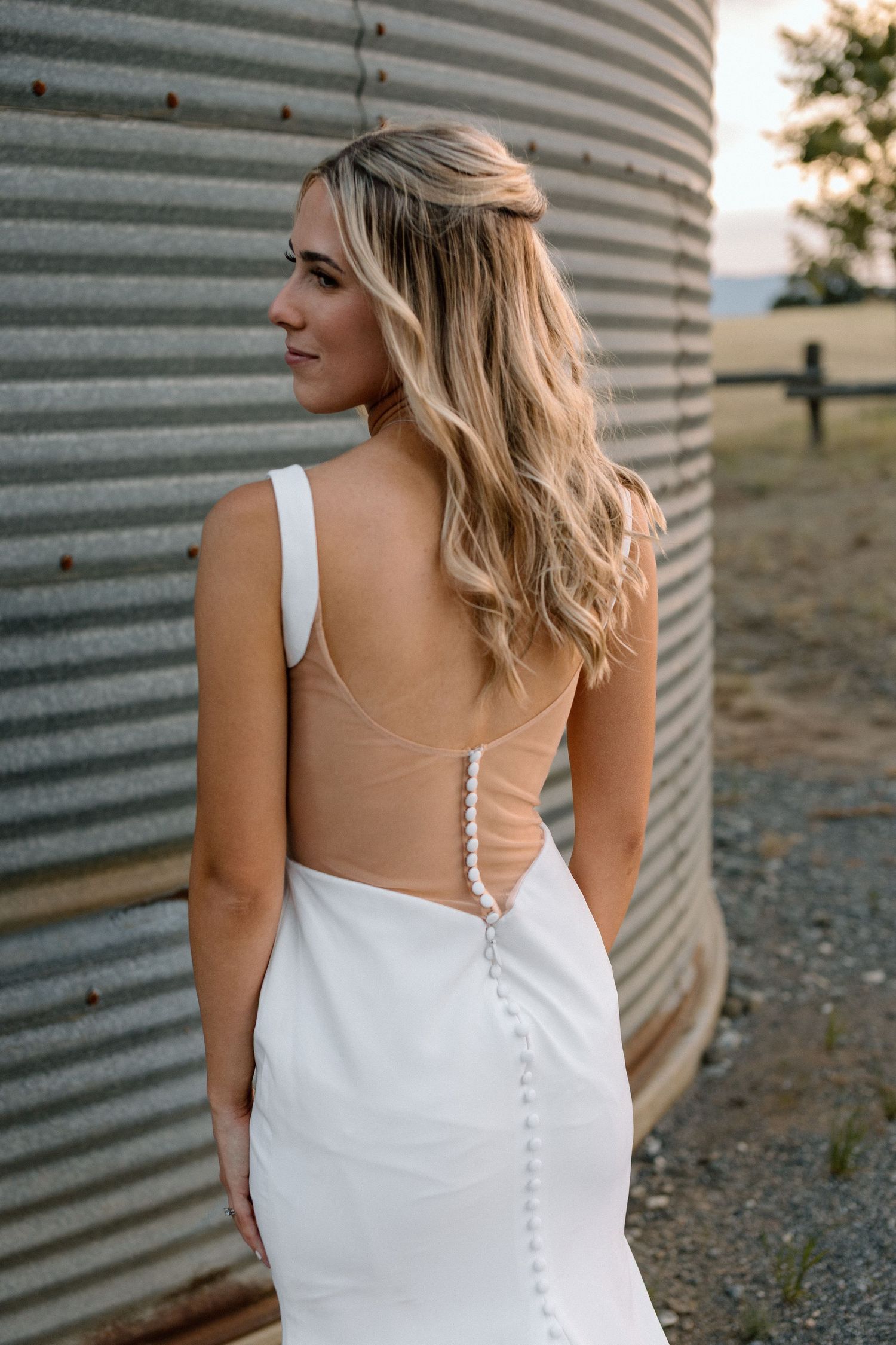 Bride on wedding day Cottonwood, California, captured by Makayla Miranda Photo.
