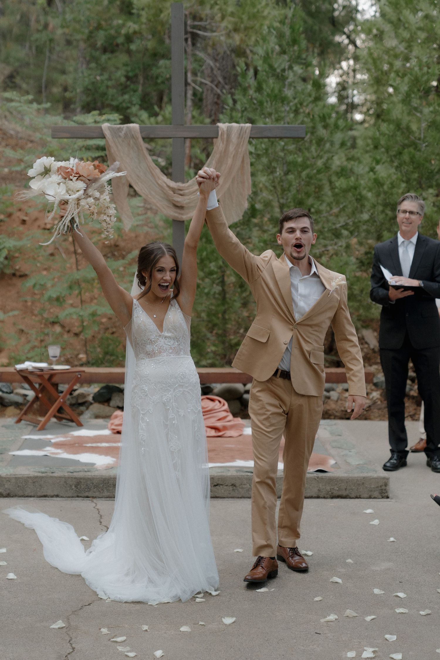 Makayla and husband on wedding day.