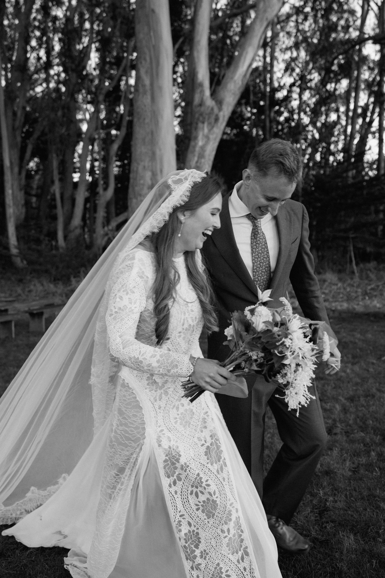 Wedding day ceremony at Spring Ranch in Mendocino, California, captured by Makayla Miranda Photo