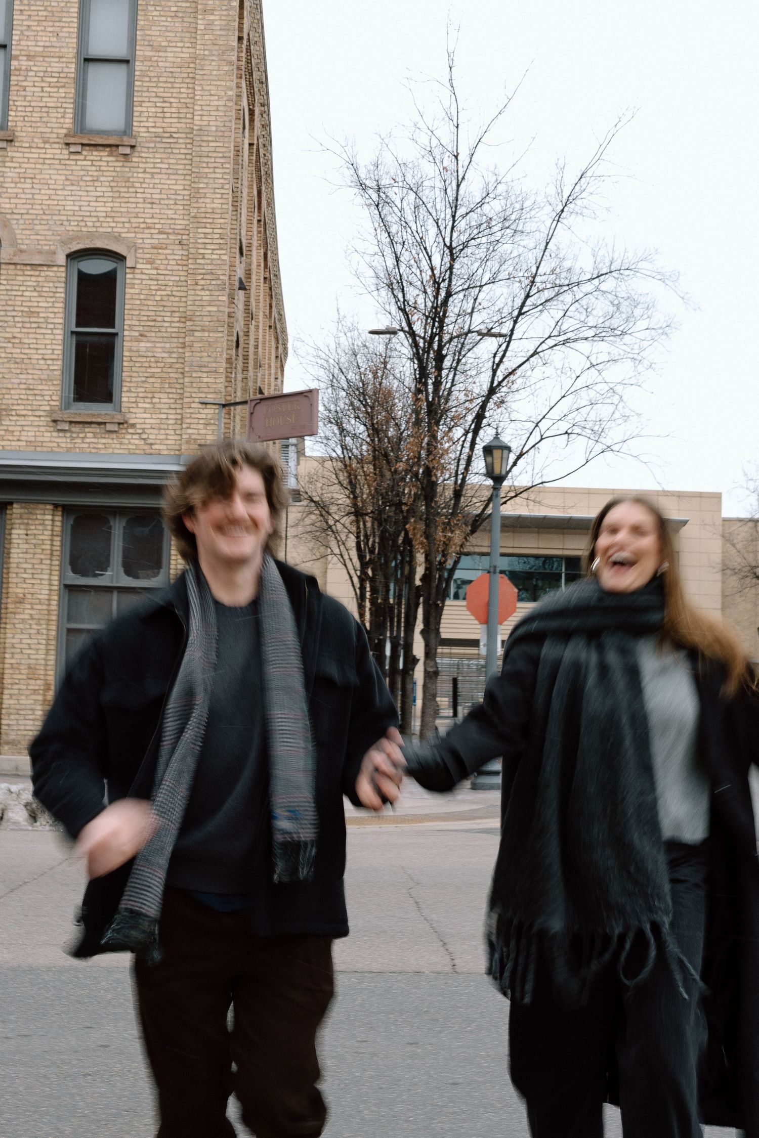 Couples session in North Loop Minneapolis, Minnesota. Captured by Makayla Miranda Photo.