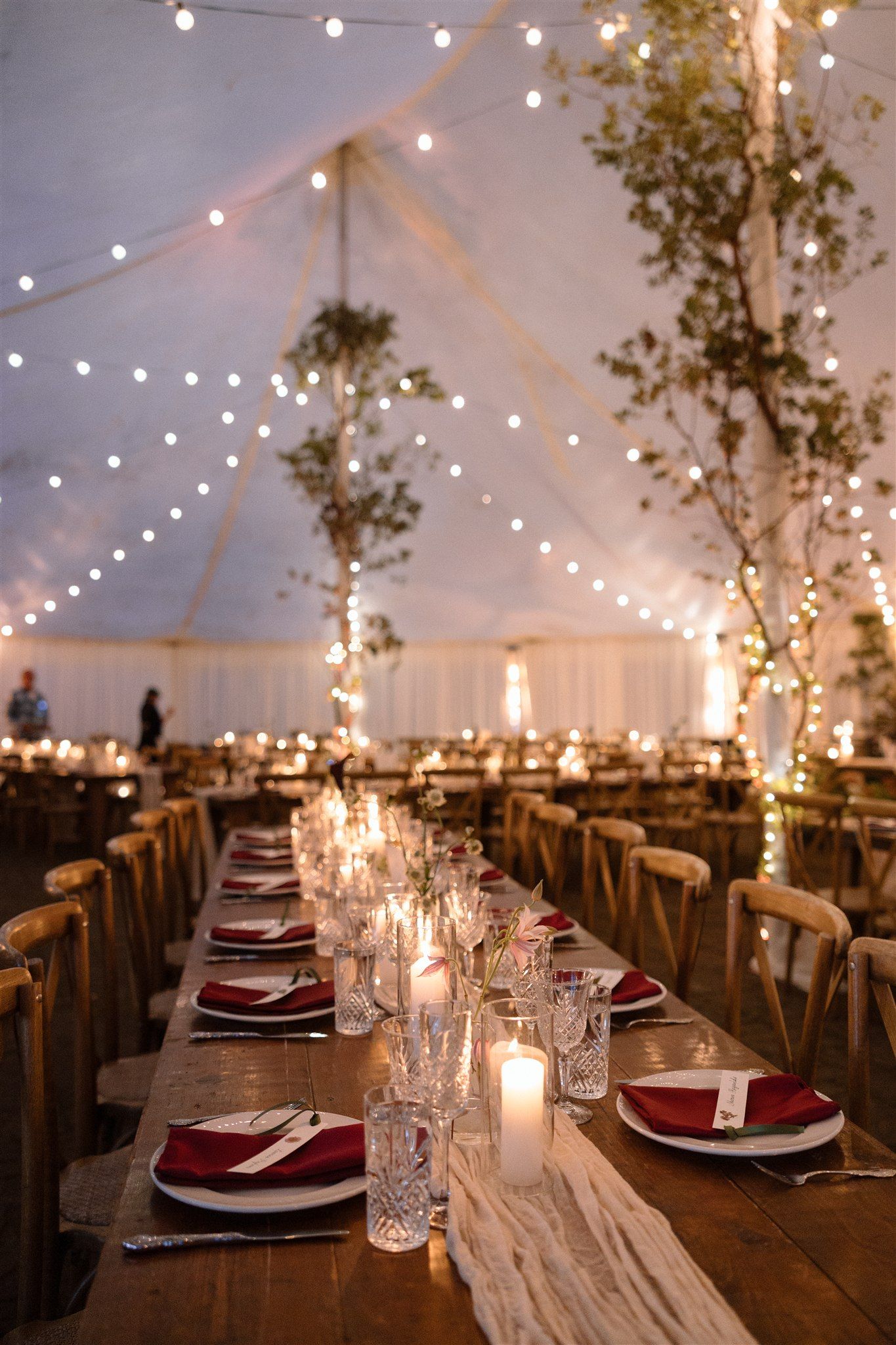 Wedding day reception at Spring Ranch in Mendocino, California, captured by Makayla Miranda Photo
