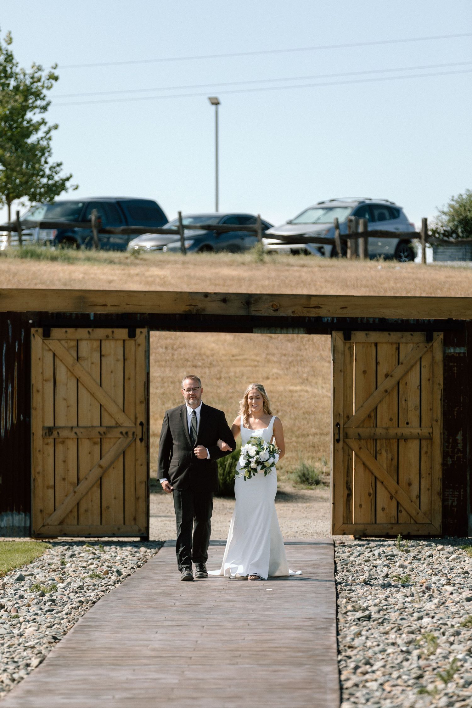 Couple on wedding day Cottonwood, California, captured by Makayla Miranda Photo.