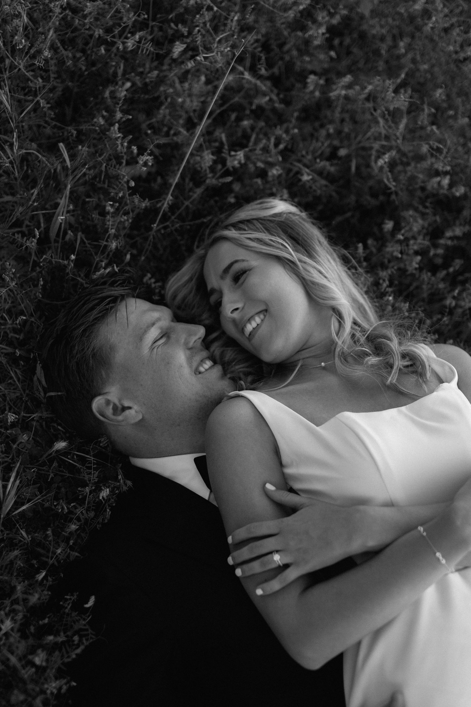 Couple on wedding day Cottonwood, California, captured by Makayla Miranda Photo.