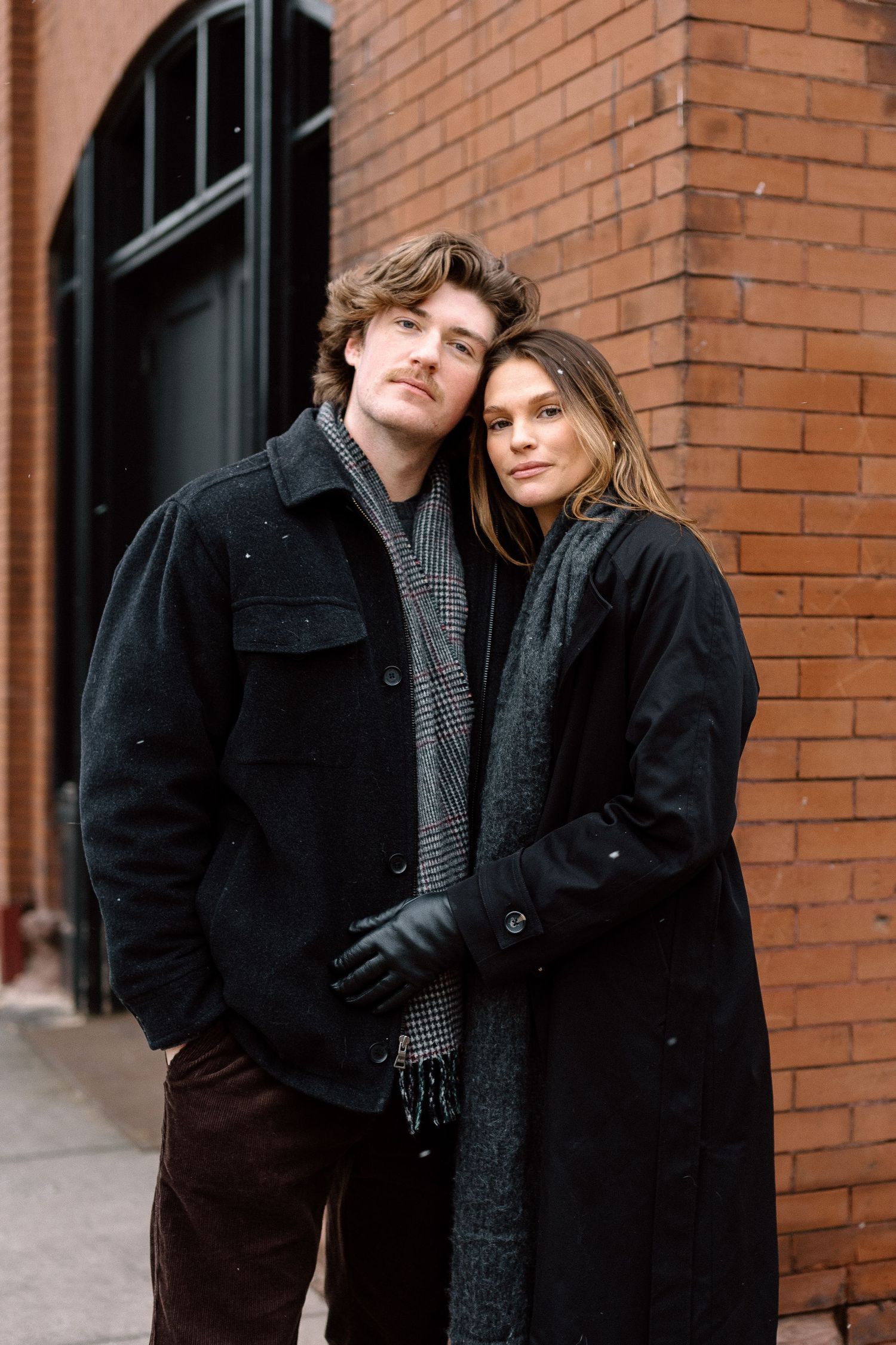 Couples session in North Loop Minneapolis, Minnesota. Captured by Makayla Miranda Photo.