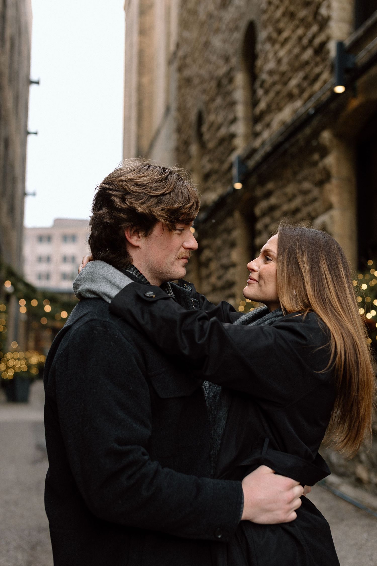 Couples session in North Loop Minneapolis, Minnesota. Captured by Makayla Miranda Photo.