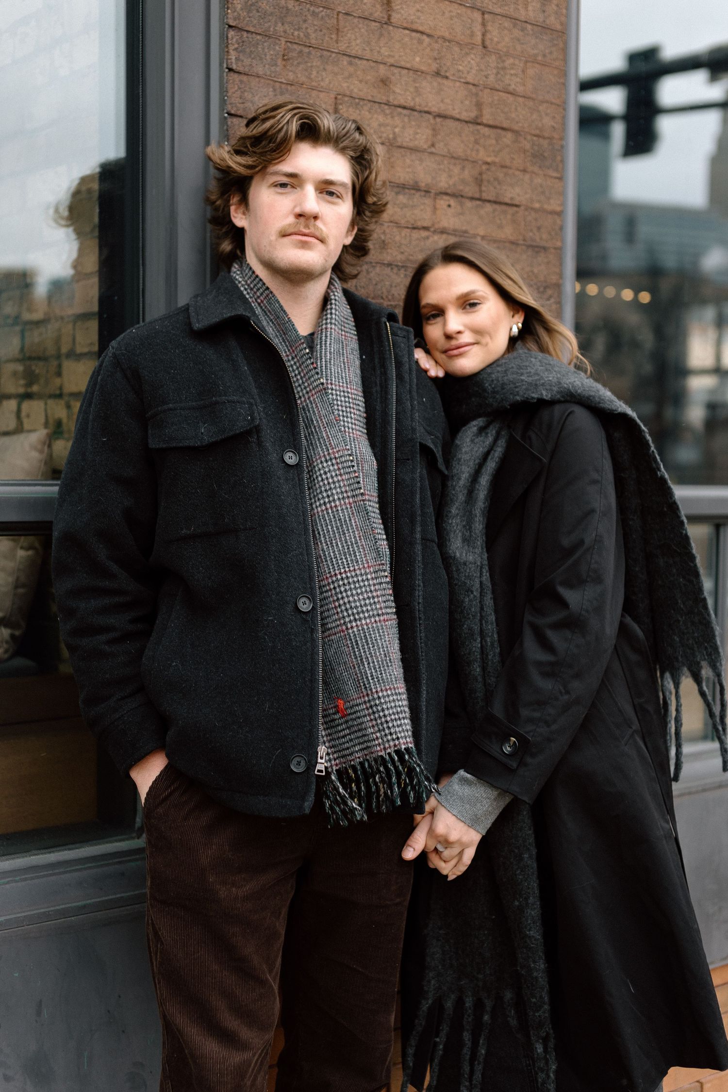 Couples session in North Loop Minneapolis, Minnesota. Captured by Makayla Miranda Photo.
