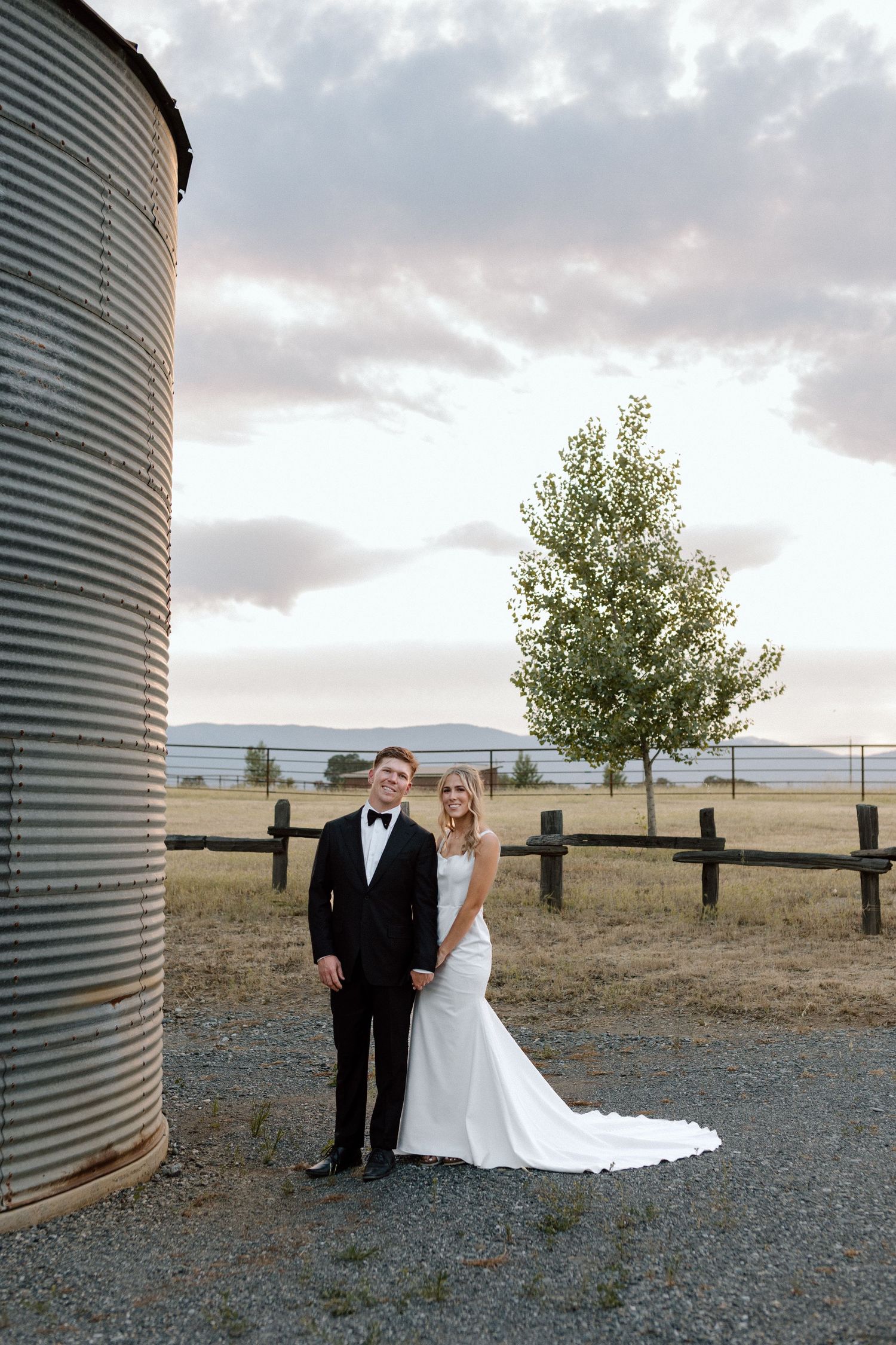Couple on wedding day Cottonwood, California, captured by Makayla Miranda Photo.