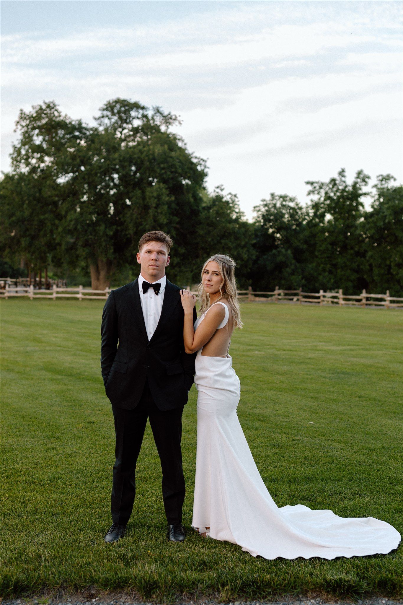 Couple on wedding day Cottonwood, California, captured by Makayla Miranda Photo.