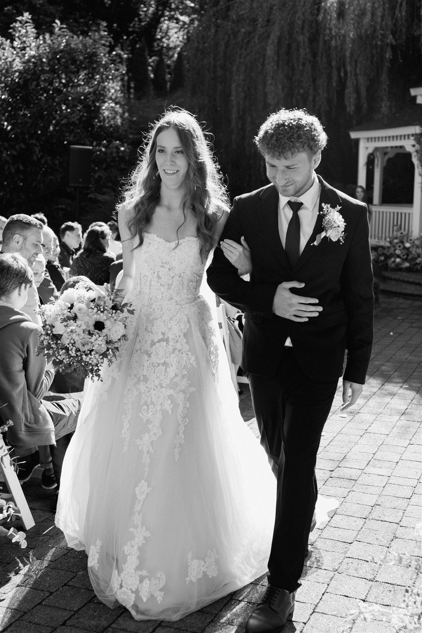 Couple on their wedding day in Portland, Oregon, captured by Makayla Miranda Photo
