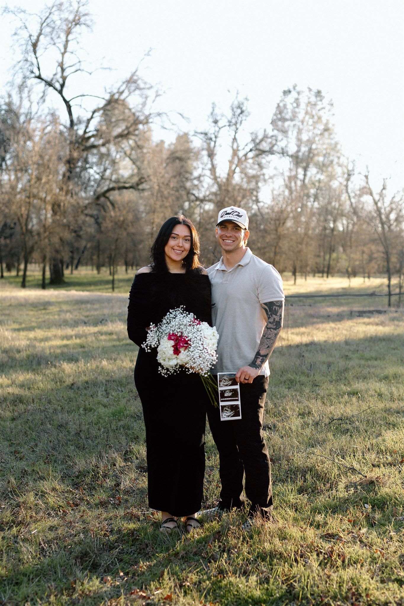 Expecting couple enjoying a maternity session outdoors in Northern California, captured by Makayla Miranda Photo.