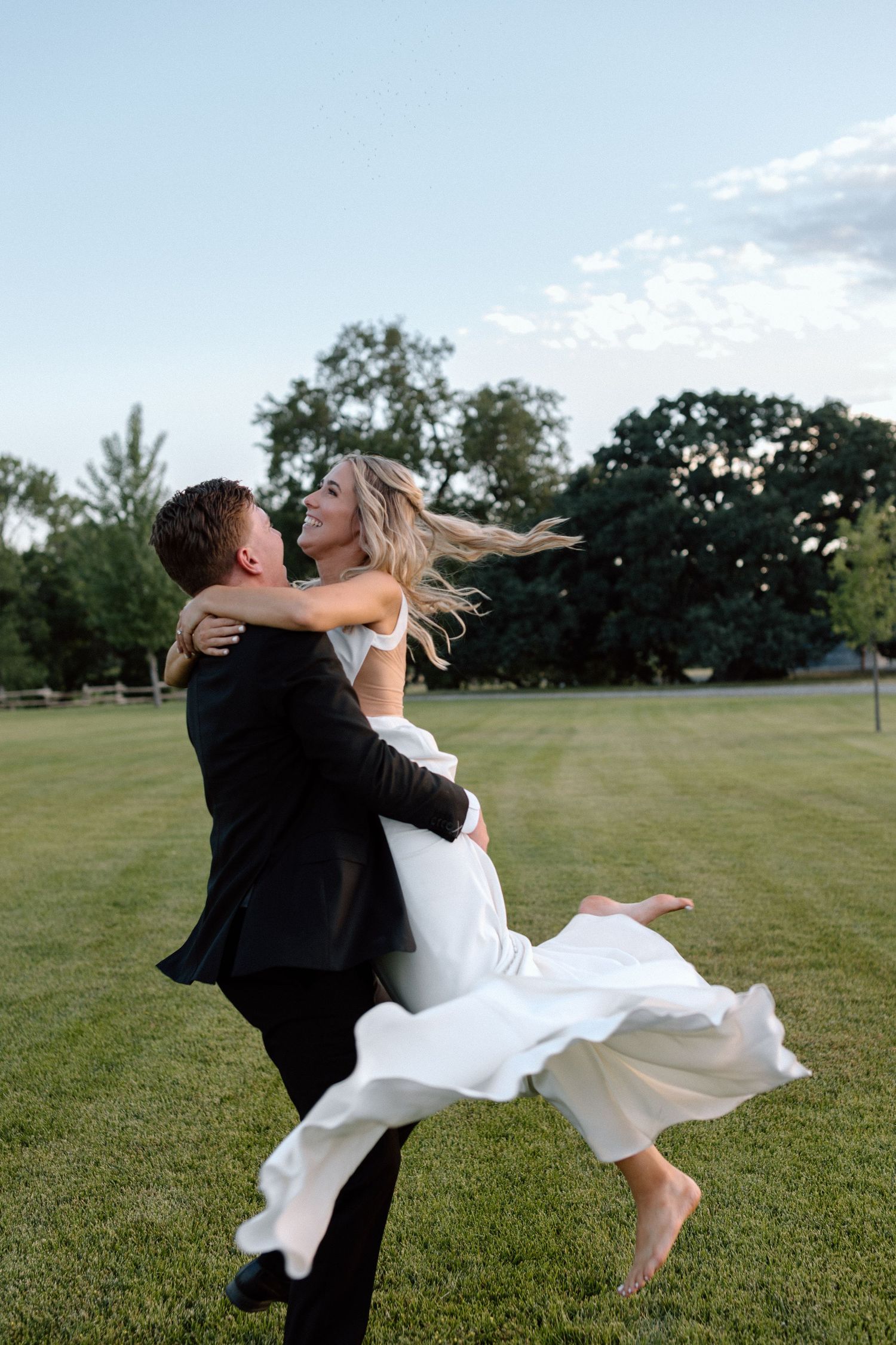 Couple on wedding day Cottonwood, California, captured by Makayla Miranda Photo.