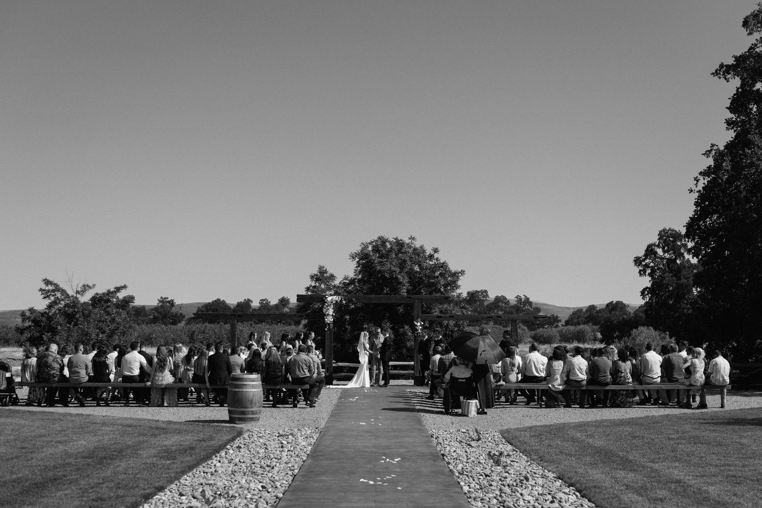 Couple on wedding day Cottonwood, California, captured by Makayla Miranda Photo.