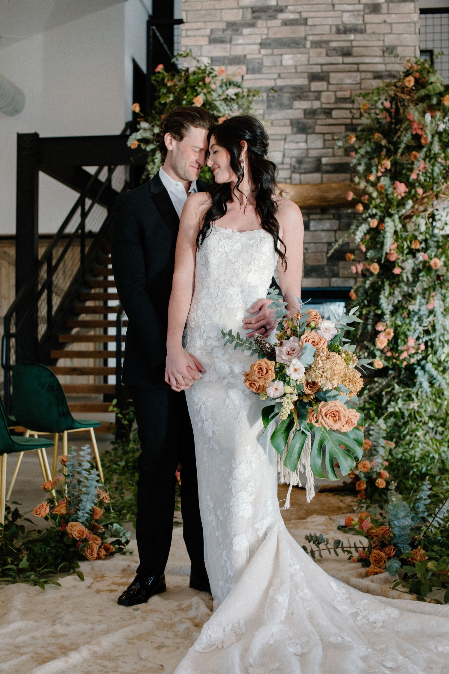 Wedding styled shoot couple in Denver, Colorado. Photos taken by Makayla Miranda Photo.