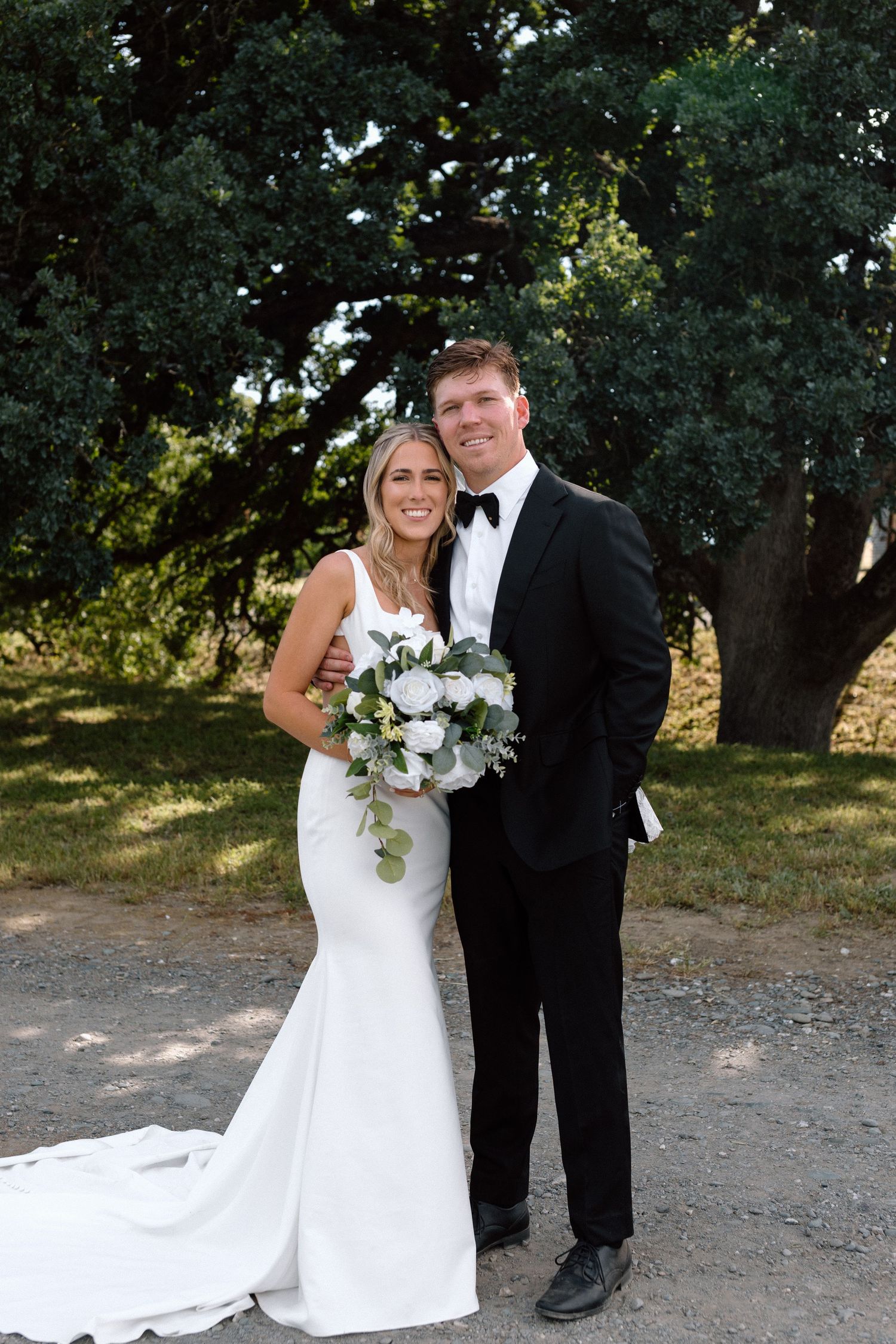 Wedding day in Corning, California at The Crossing on Thomas Creek. Photo taken by Makayla Miranda Photo.