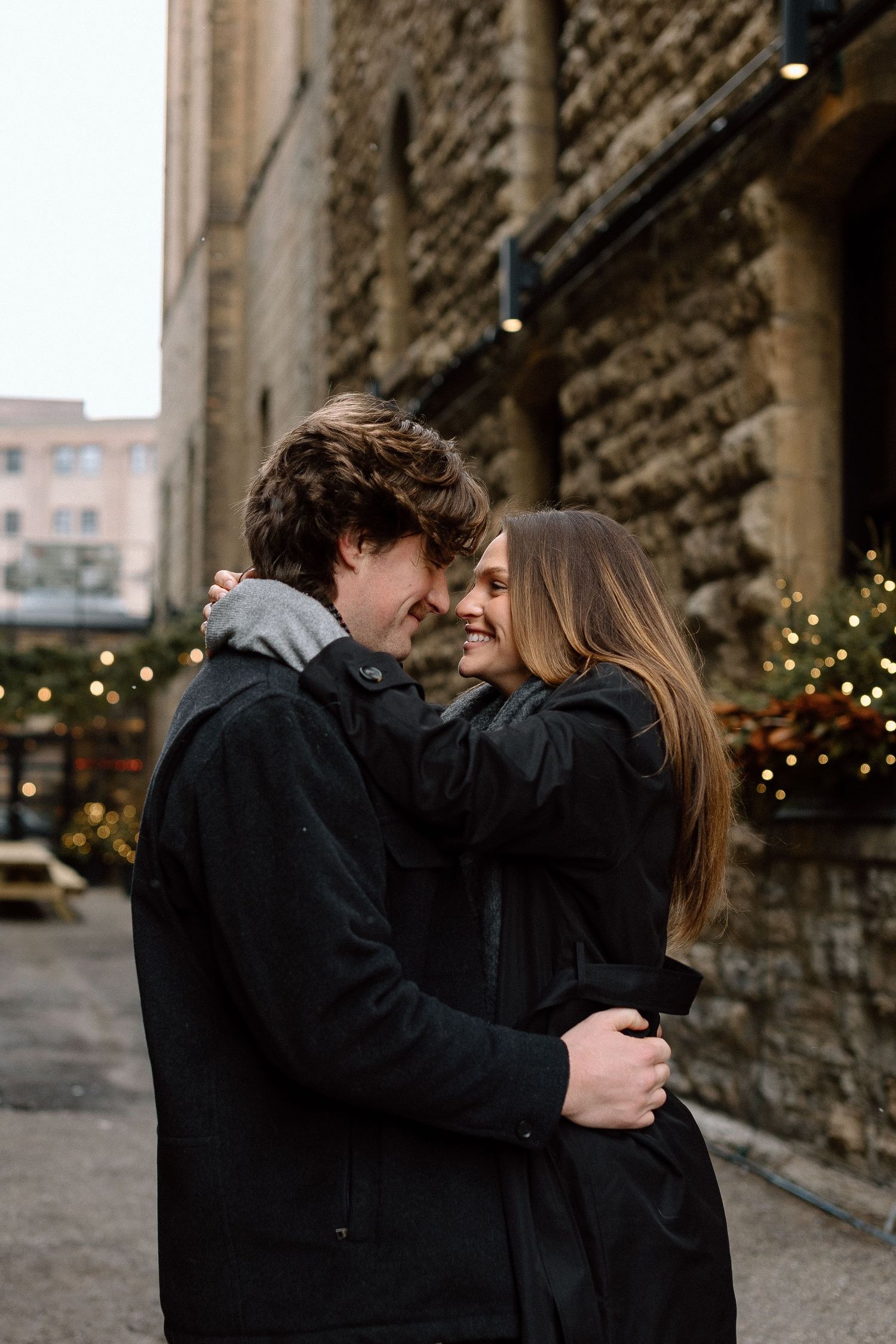 Couples session in North Loop Minneapolis, Minnesota. Captured by Makayla Miranda Photo.