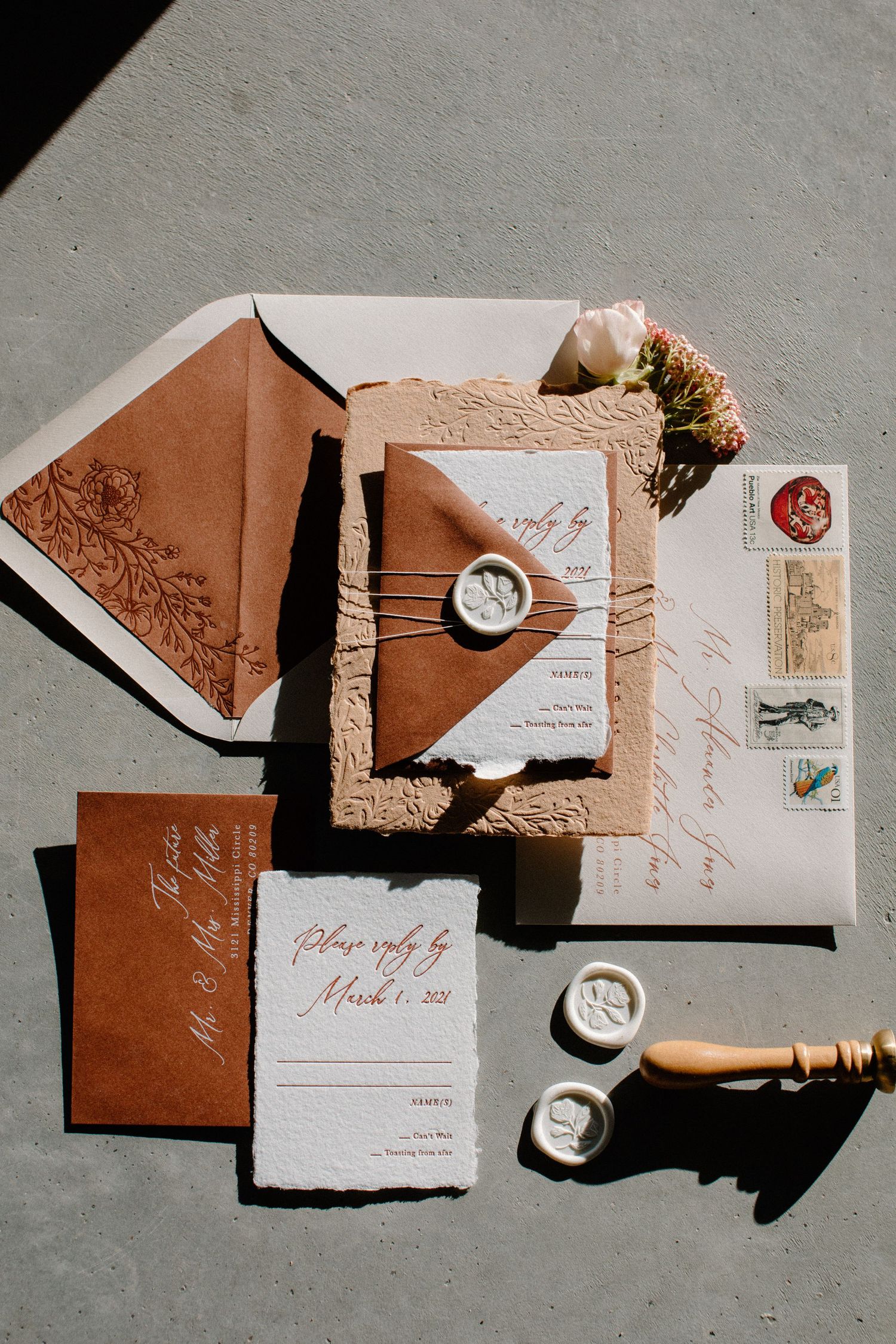 Wedding styled shoot details in Denver, Colorado. Photos taken by Makayla Miranda Photo.