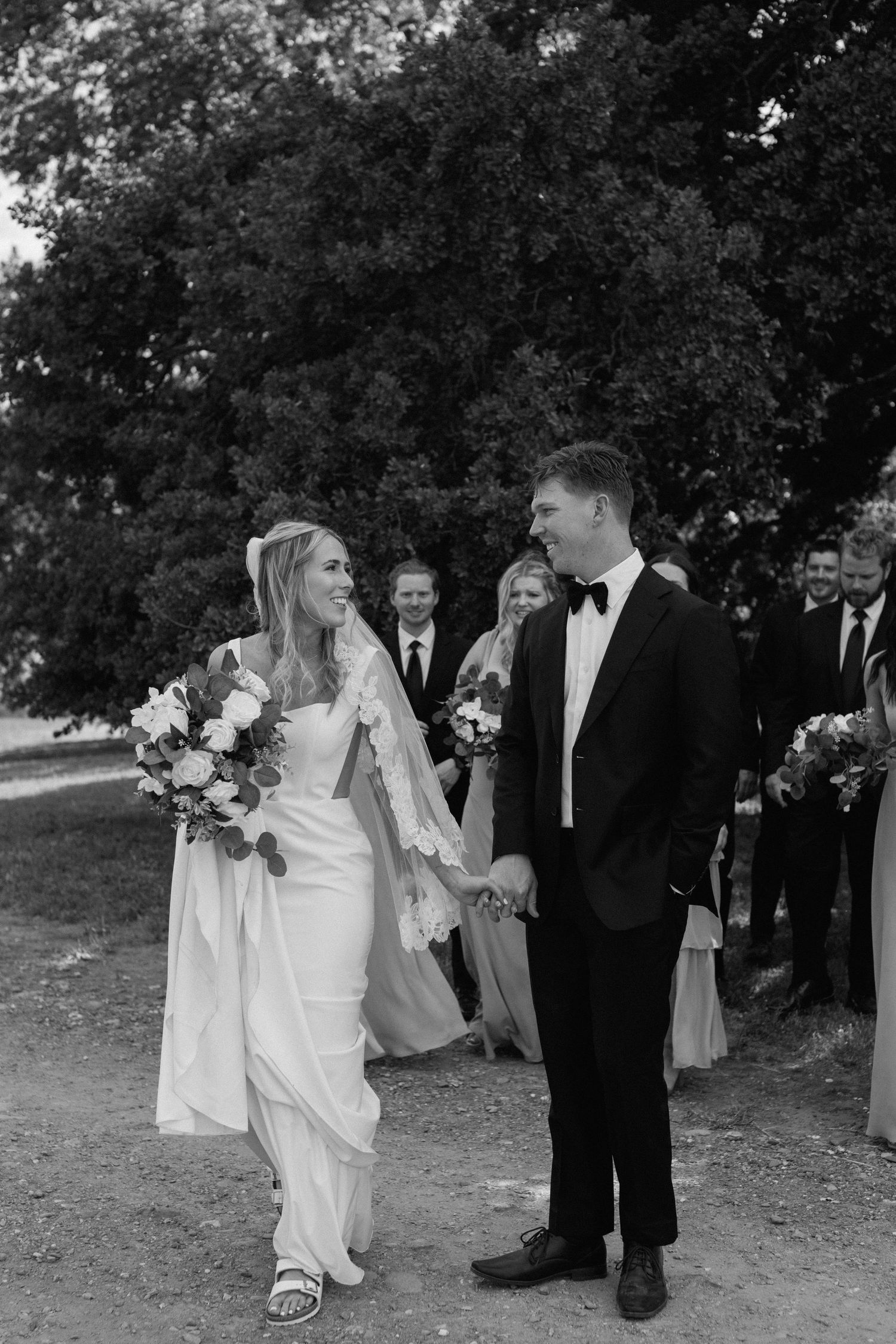 Couple on wedding day in Cottonwood, California, captured by Makayla Miranda Photo.
