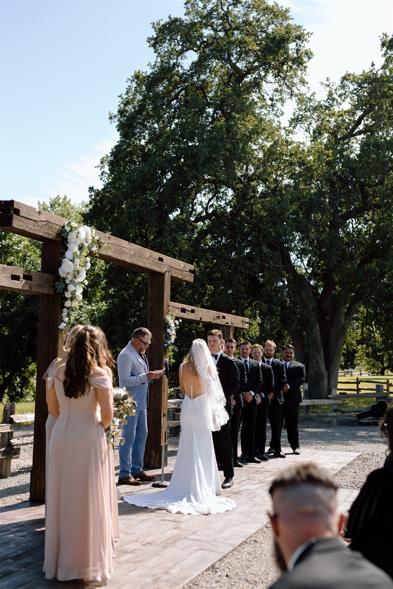 Wedding Day in Corning, California at The Crossing on Thomes Creek. Photos taken by Makayla Miranda photo.