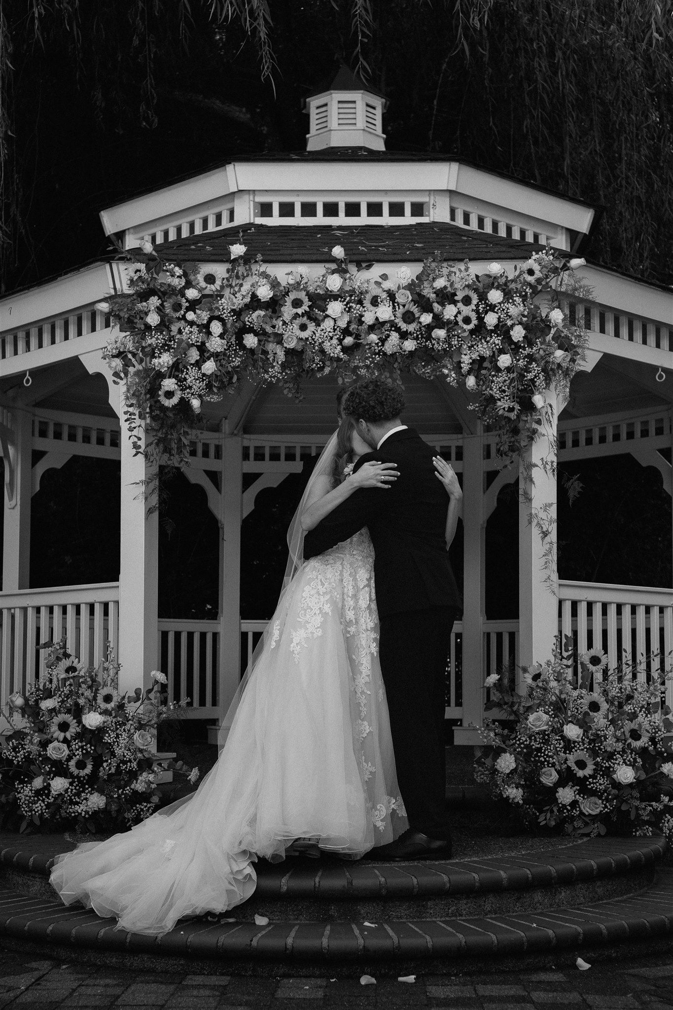 Couple on their wedding day in Portland, Oregon, captured by Makayla Miranda Photo