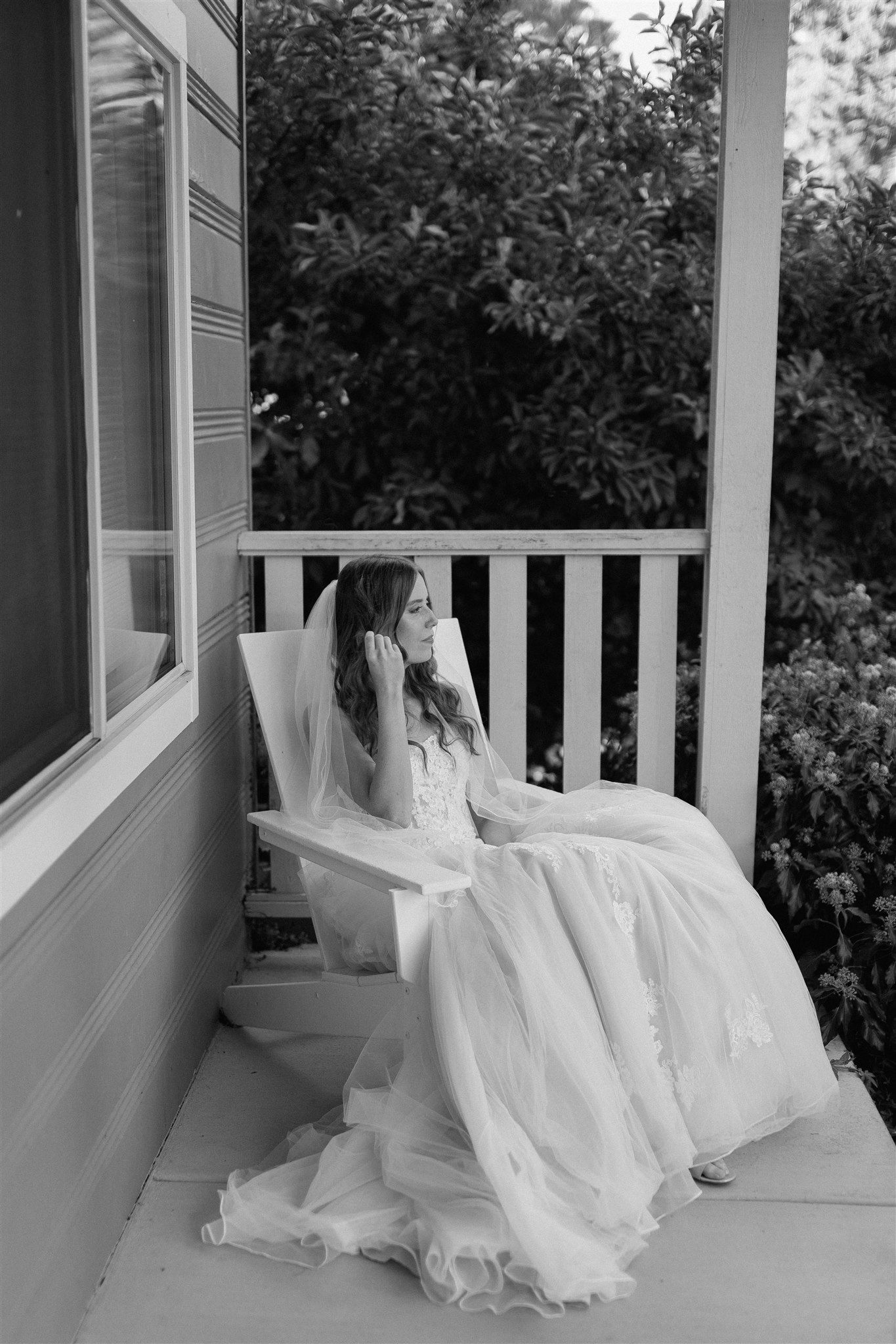 Bride on  wedding day in Portland, Oregon, captured by Makayla Miranda Photo