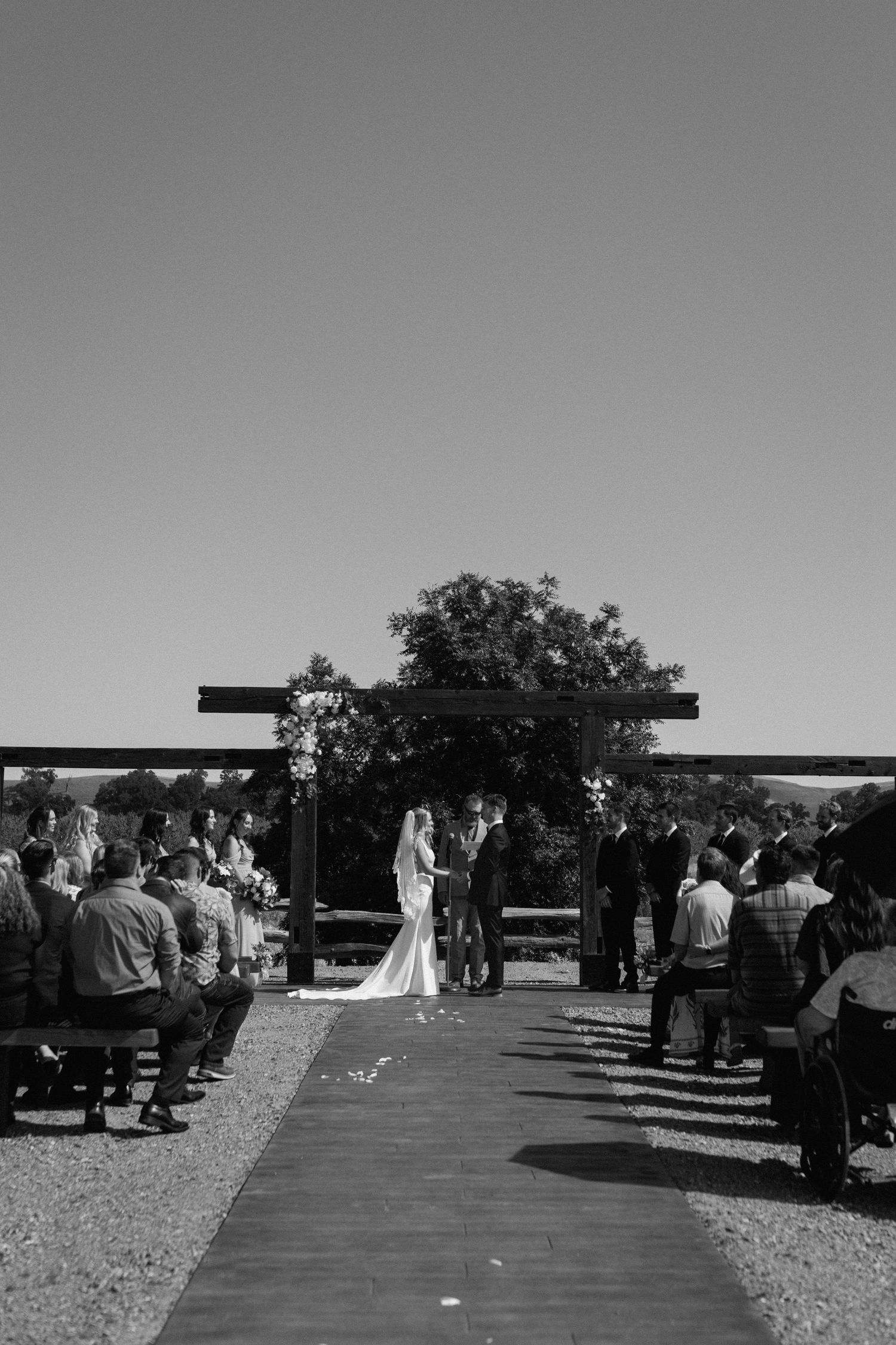 Couple on wedding day Cottonwood, California, captured by Makayla Miranda Photo.