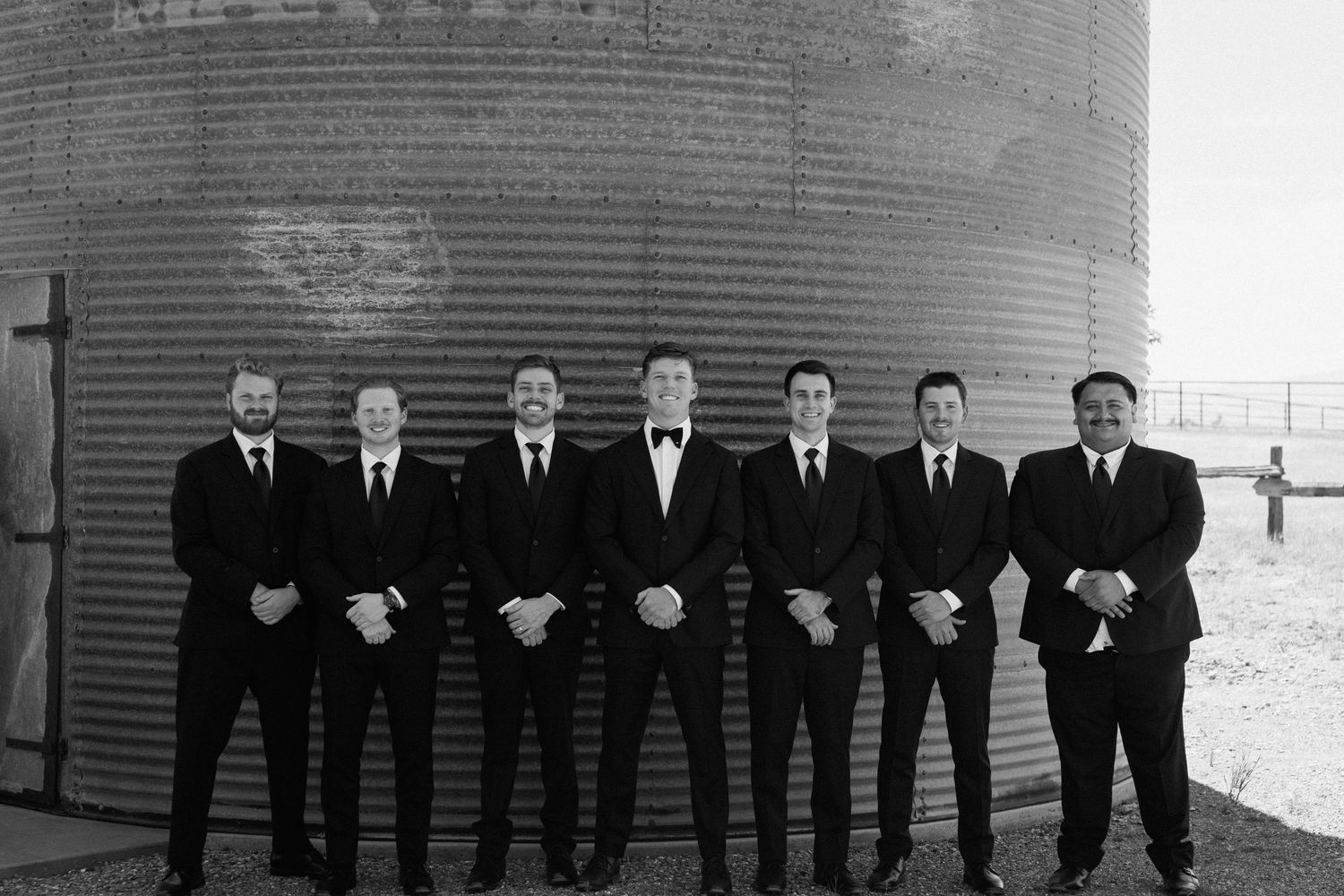 Bridal party on wedding day Cottonwood, California, captured by Makayla Miranda Photo.