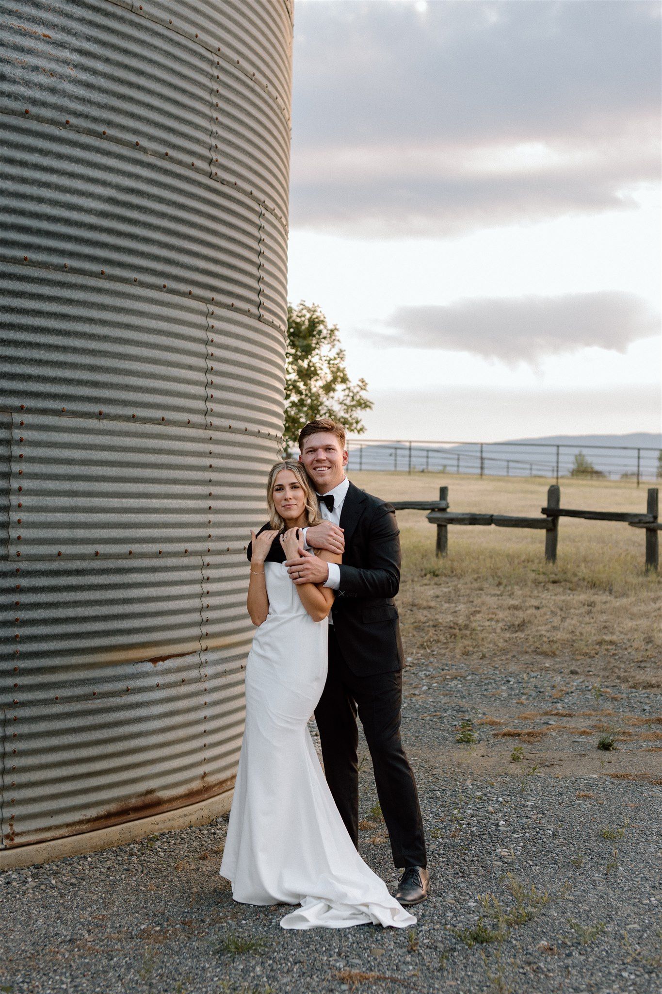 Couple on wedding day Cottonwood, California, captured by Makayla Miranda Photo.
