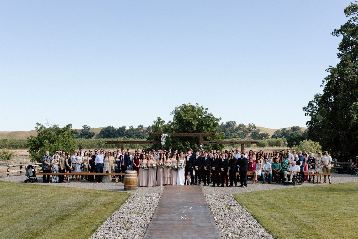 Couple on wedding day Cottonwood, California, captured by Makayla Miranda Photo.