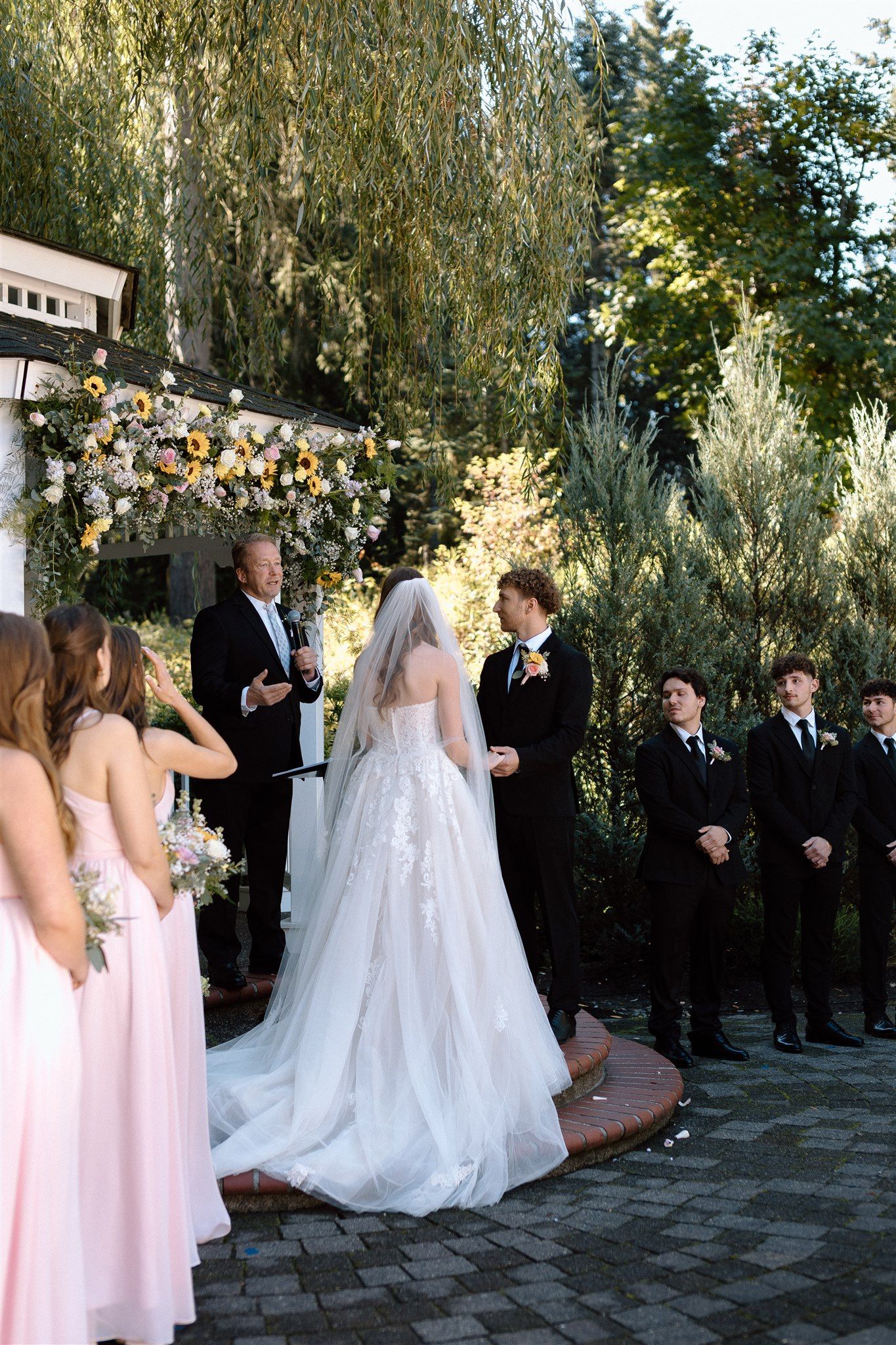 Couple on their wedding day in Portland, Oregon, captured by Makayla Miranda Photo