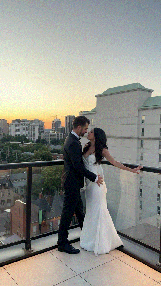 Couple embracing