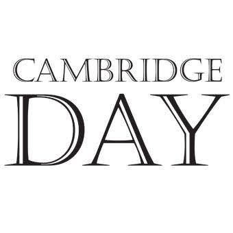 Cambridge Day logo featuring bold serif typography in black and white design.